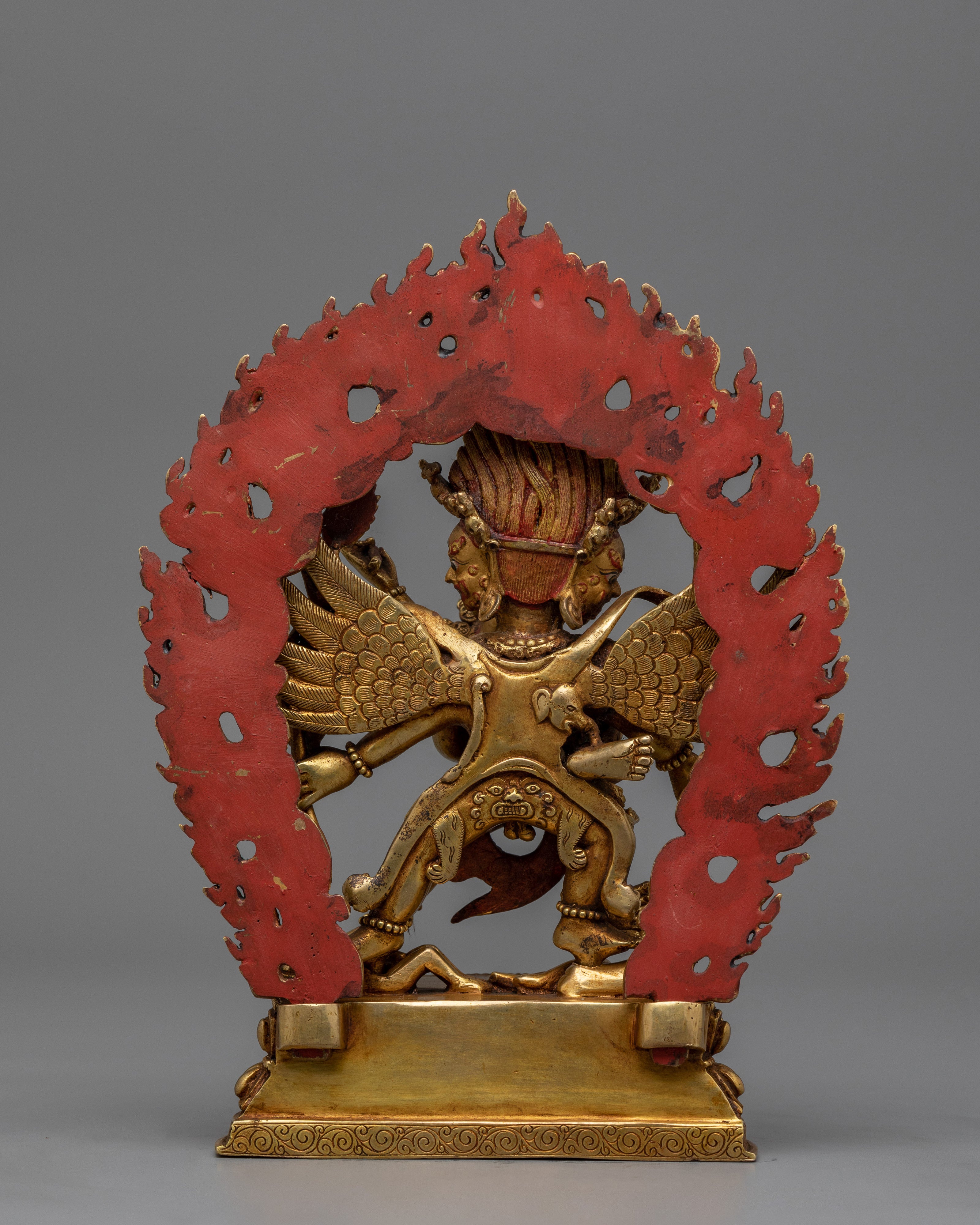 Handcarved Vajrakilaya Buddhist Statue | Symbol of Power and Protection