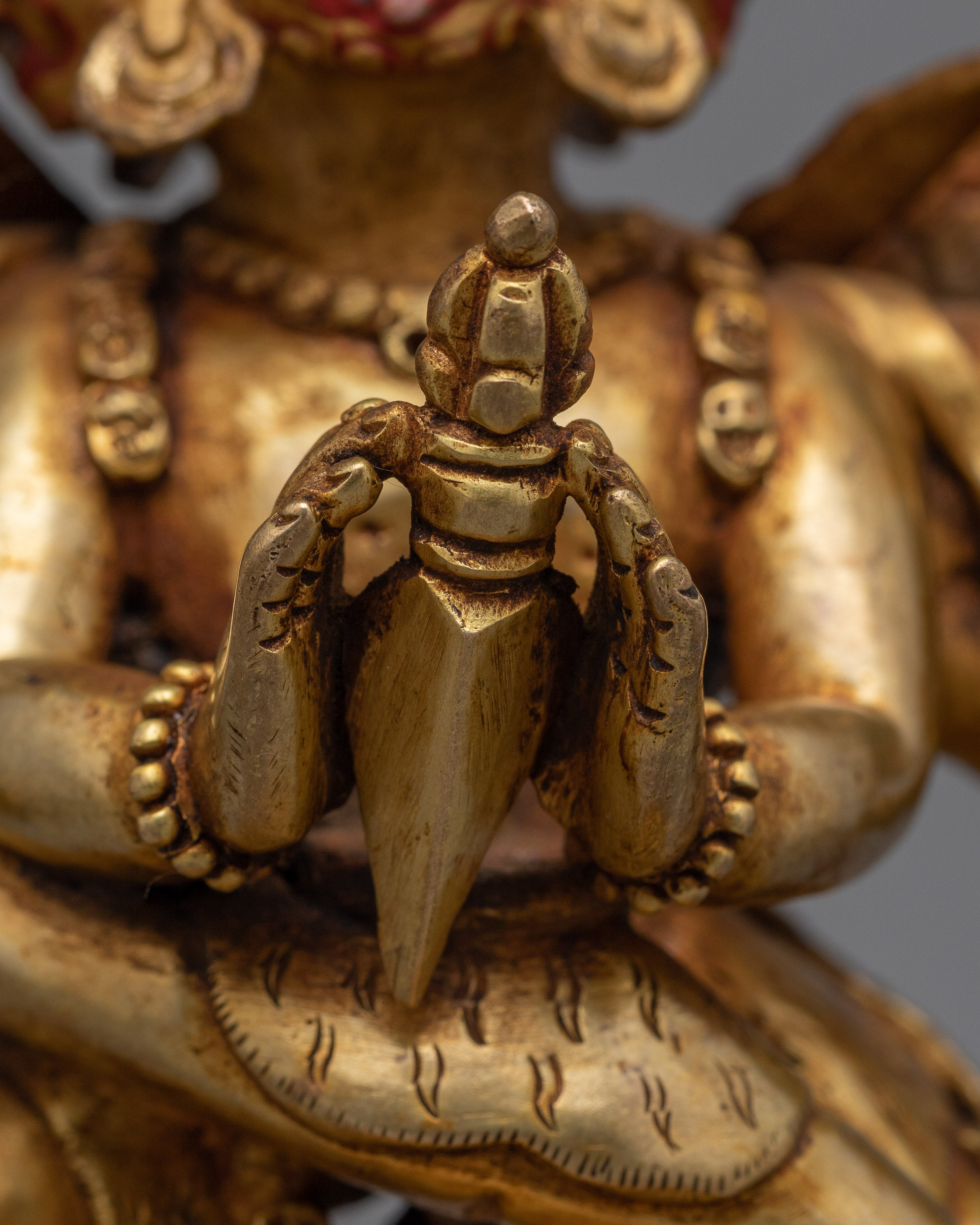 Handcarved Vajrakilaya Buddhist Statue | Symbol of Power and Protection