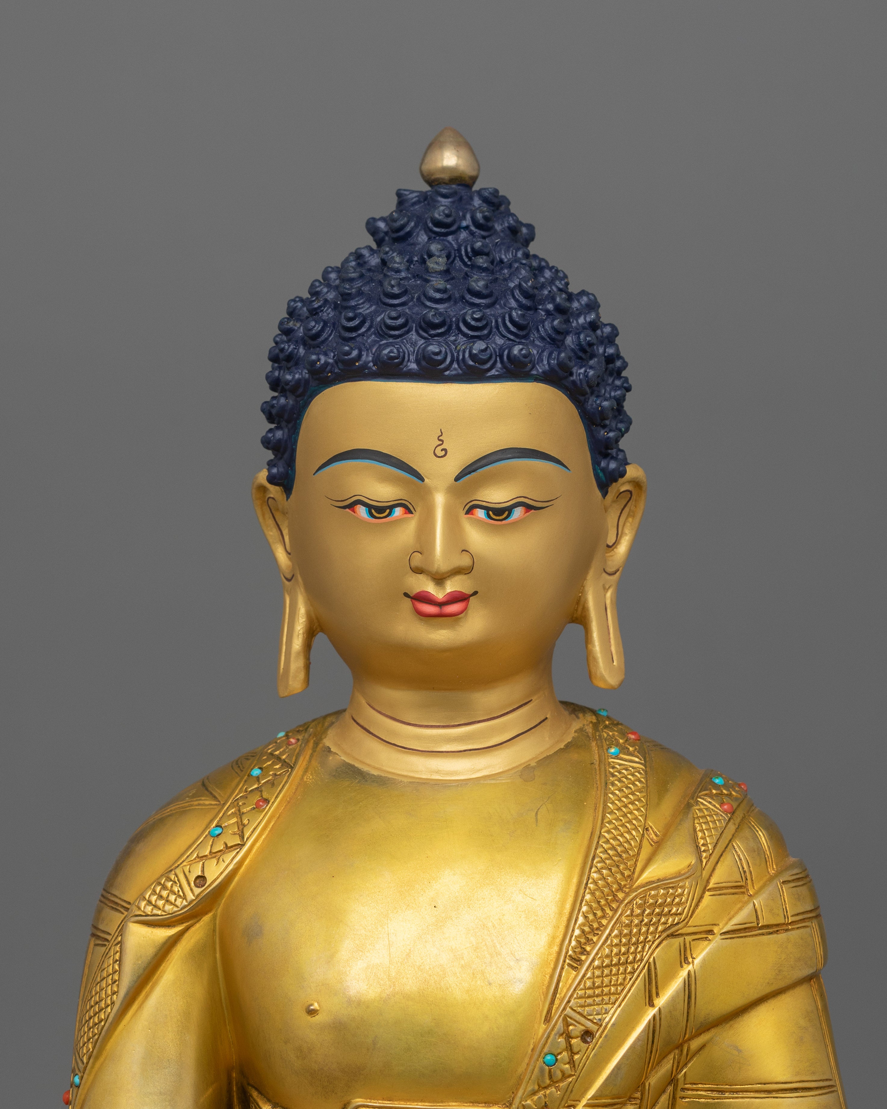 Medicine Buddha Sculpture with Beautiful Halo | Bhaisajyaguru Figurine