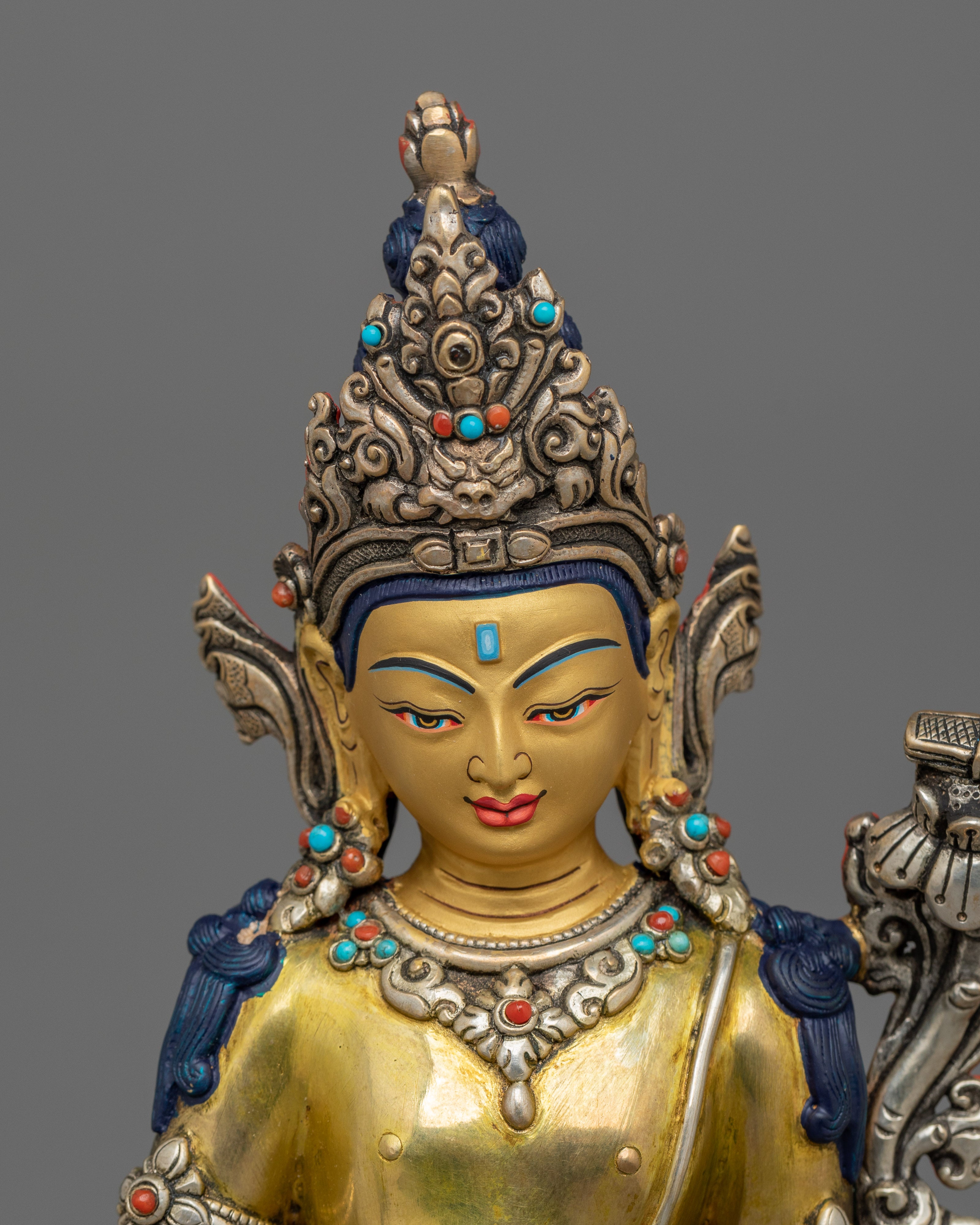 Tibetan Bodhisattva Deity Lokeshwor Statue | Protector of the World, Symbol of Compassion