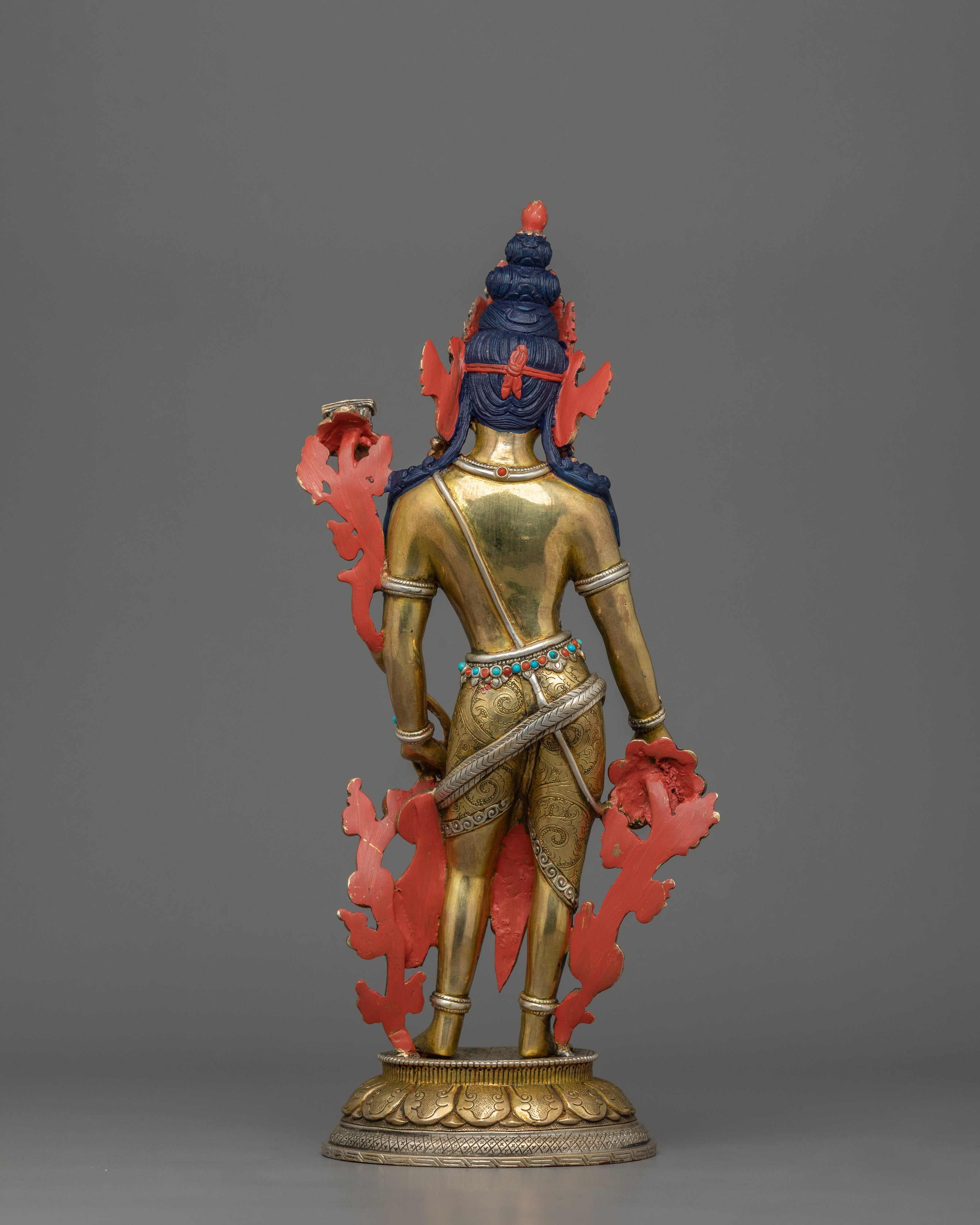 Tibetan Bodhisattva Deity Lokeshwor Statue | Protector of the World, Symbol of Compassion