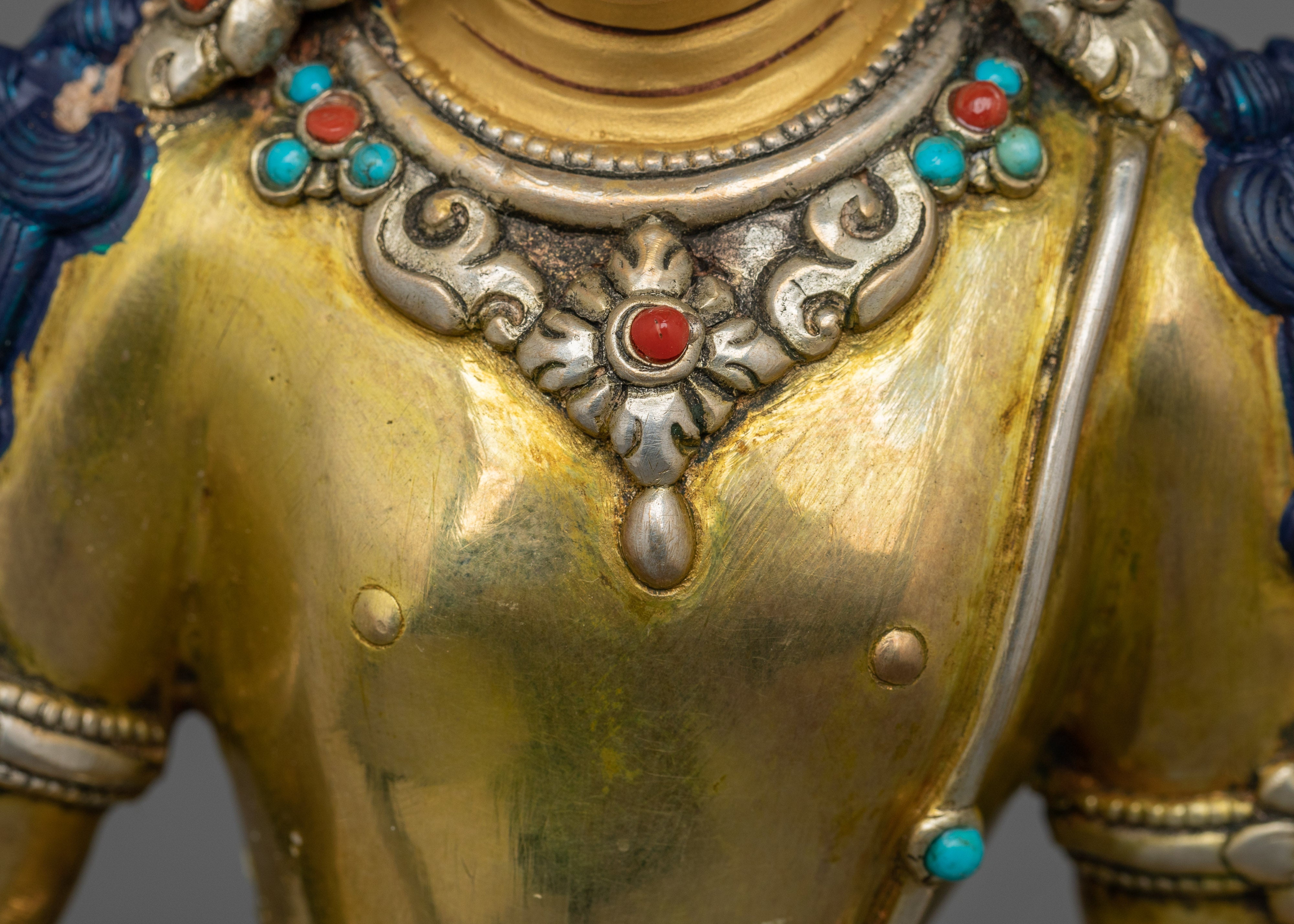 Tibetan Bodhisattva Deity Lokeshwor Statue | Protector of the World, Symbol of Compassion