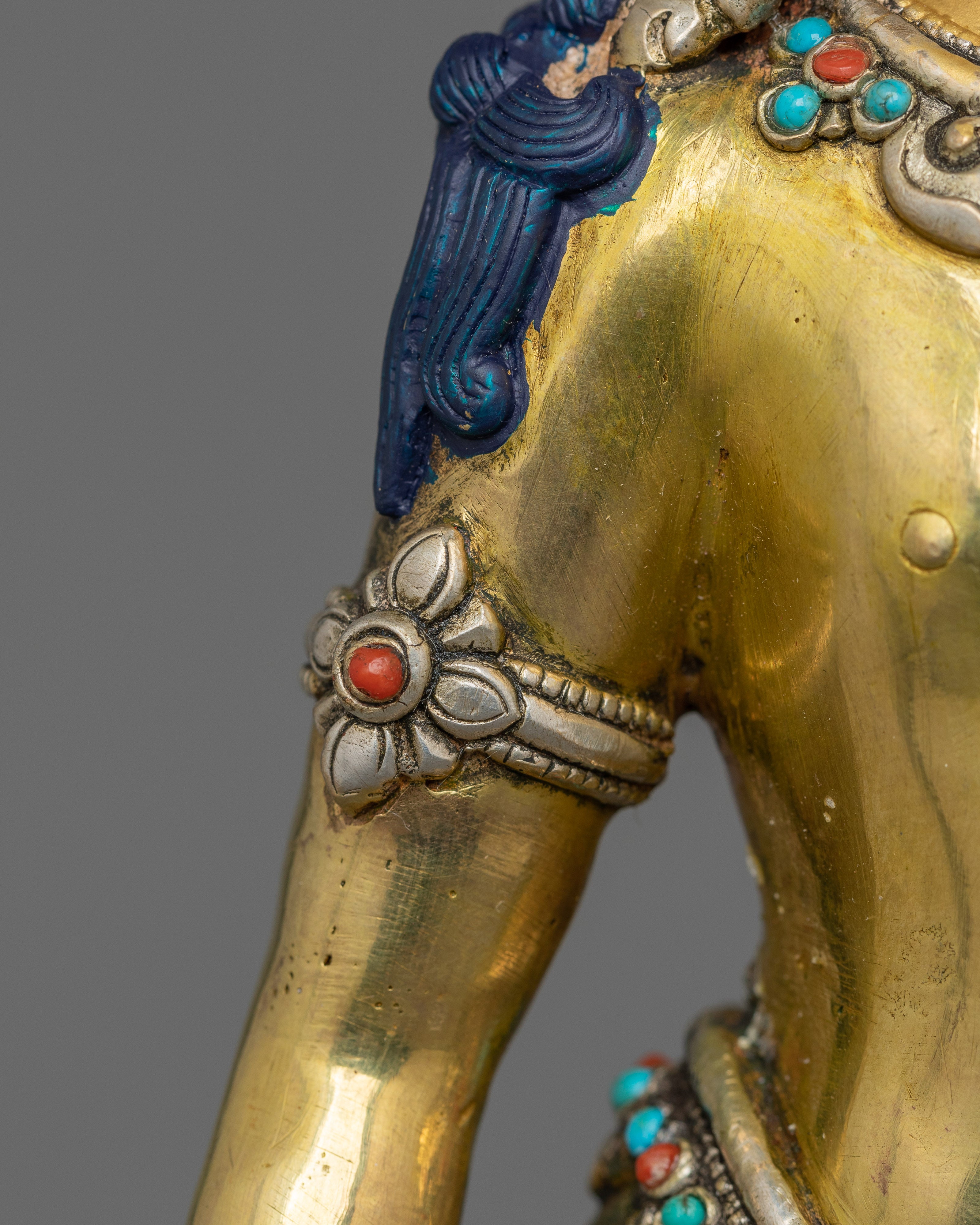 Tibetan Bodhisattva Deity Lokeshwor Statue | Protector of the World, Symbol of Compassion