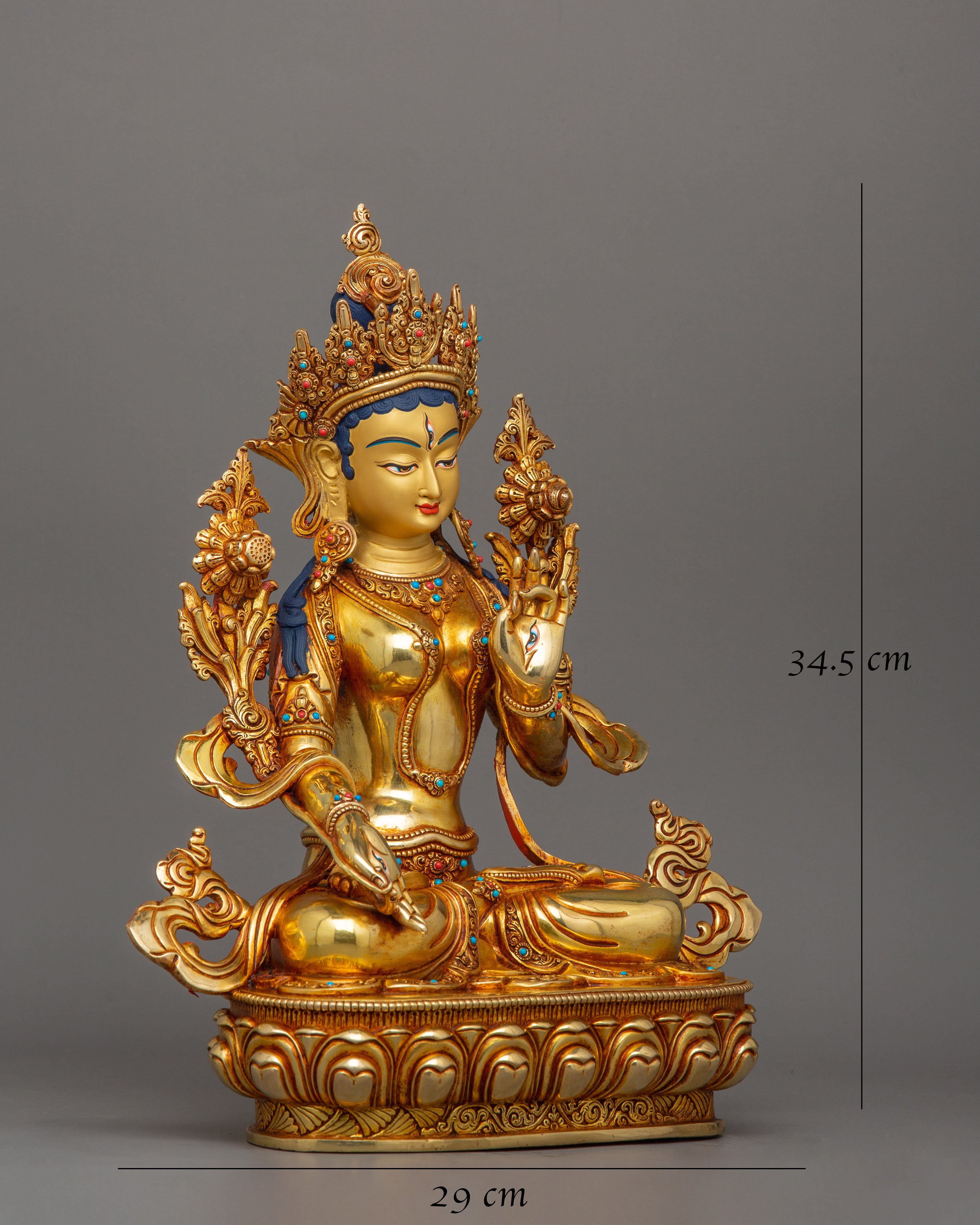 Feminine Energy White Tara Sculpture