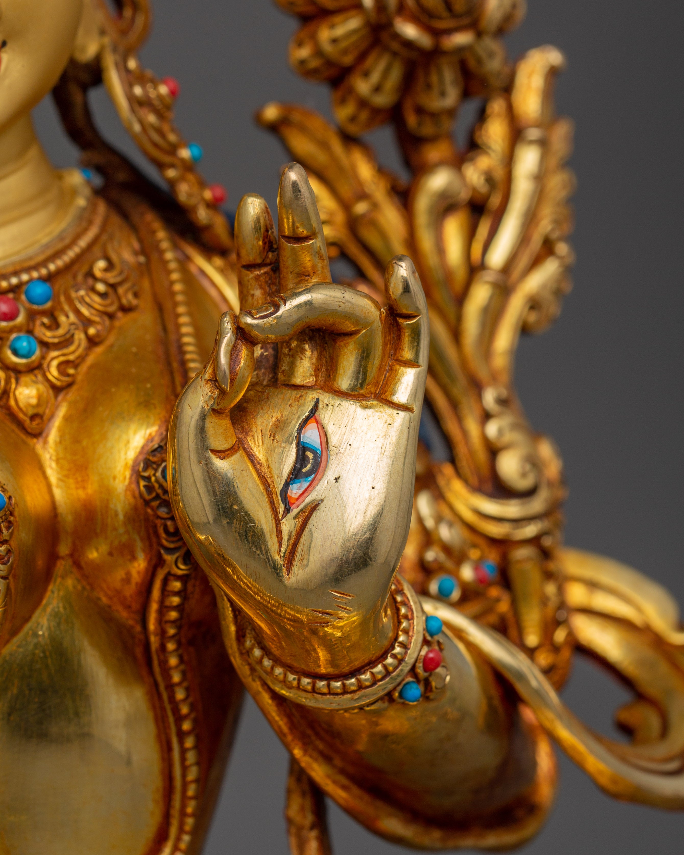 Feminine Energy White Tara Sculpture | Bodhisattva for Compassion Practices