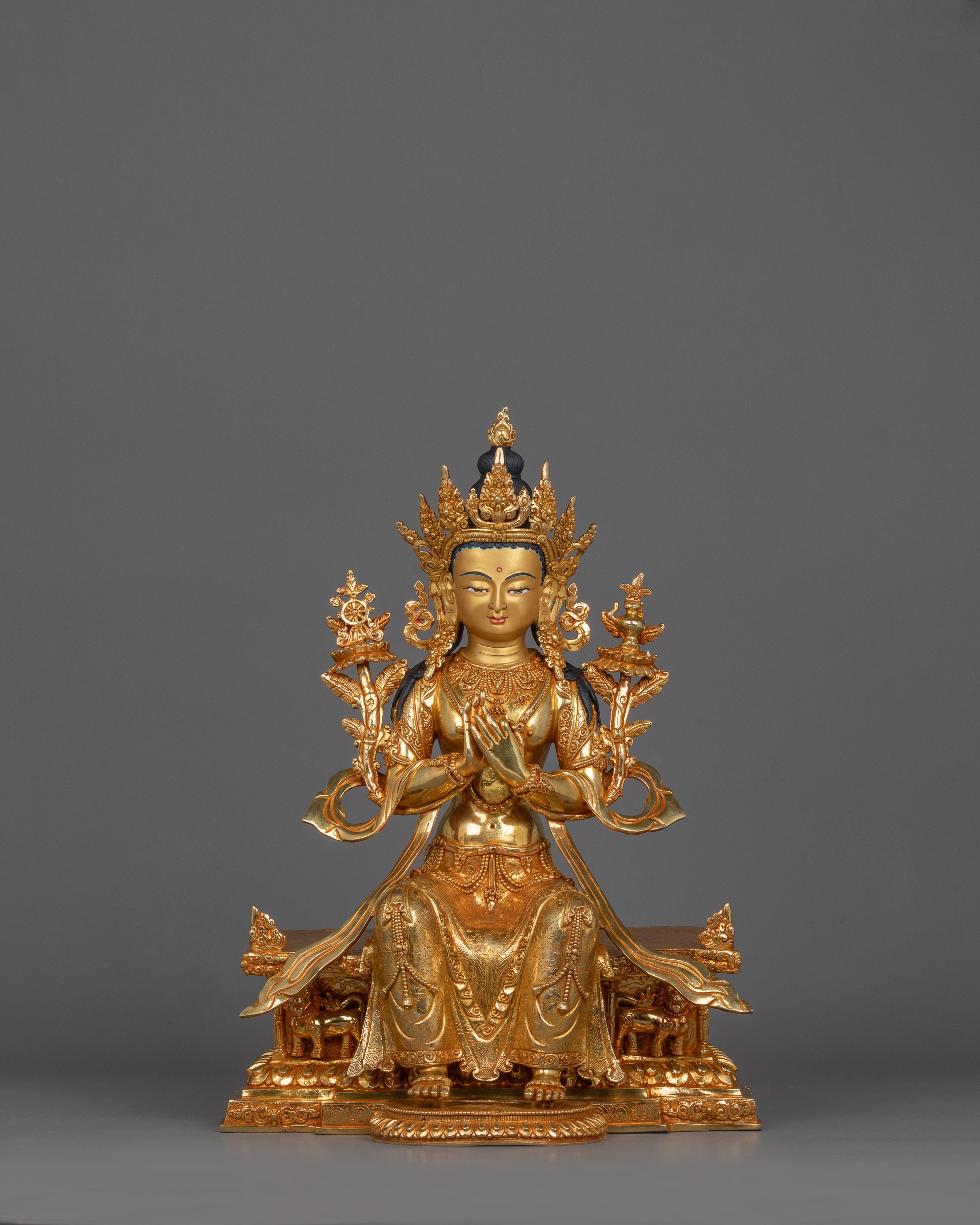 Maitreya Future Buddhist Deity Sculpture | Representing Compassion and Wisdom
