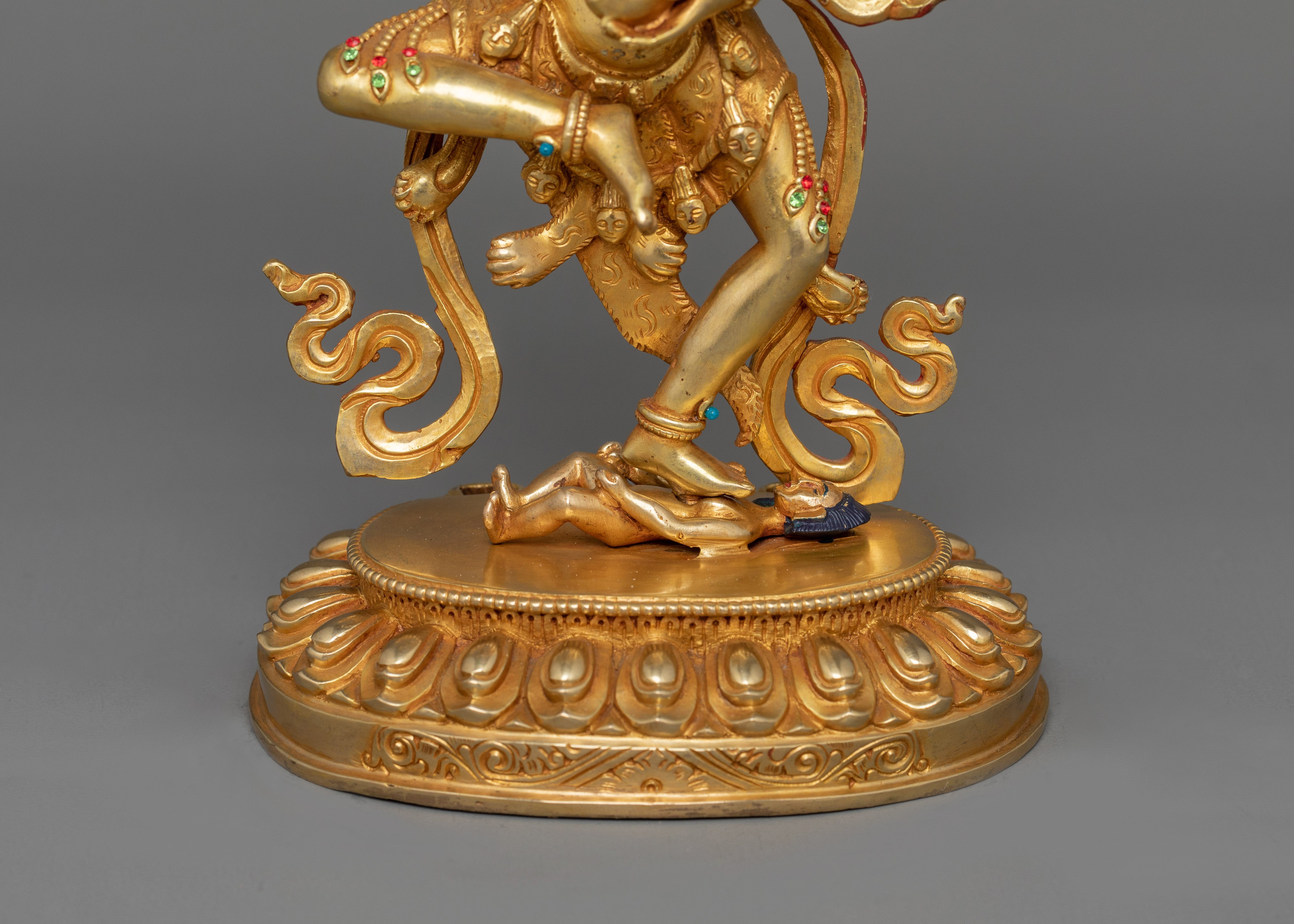 Lion-Faced Dakini Simhamukha Figurine | Fierce Protector and Dharma Defender