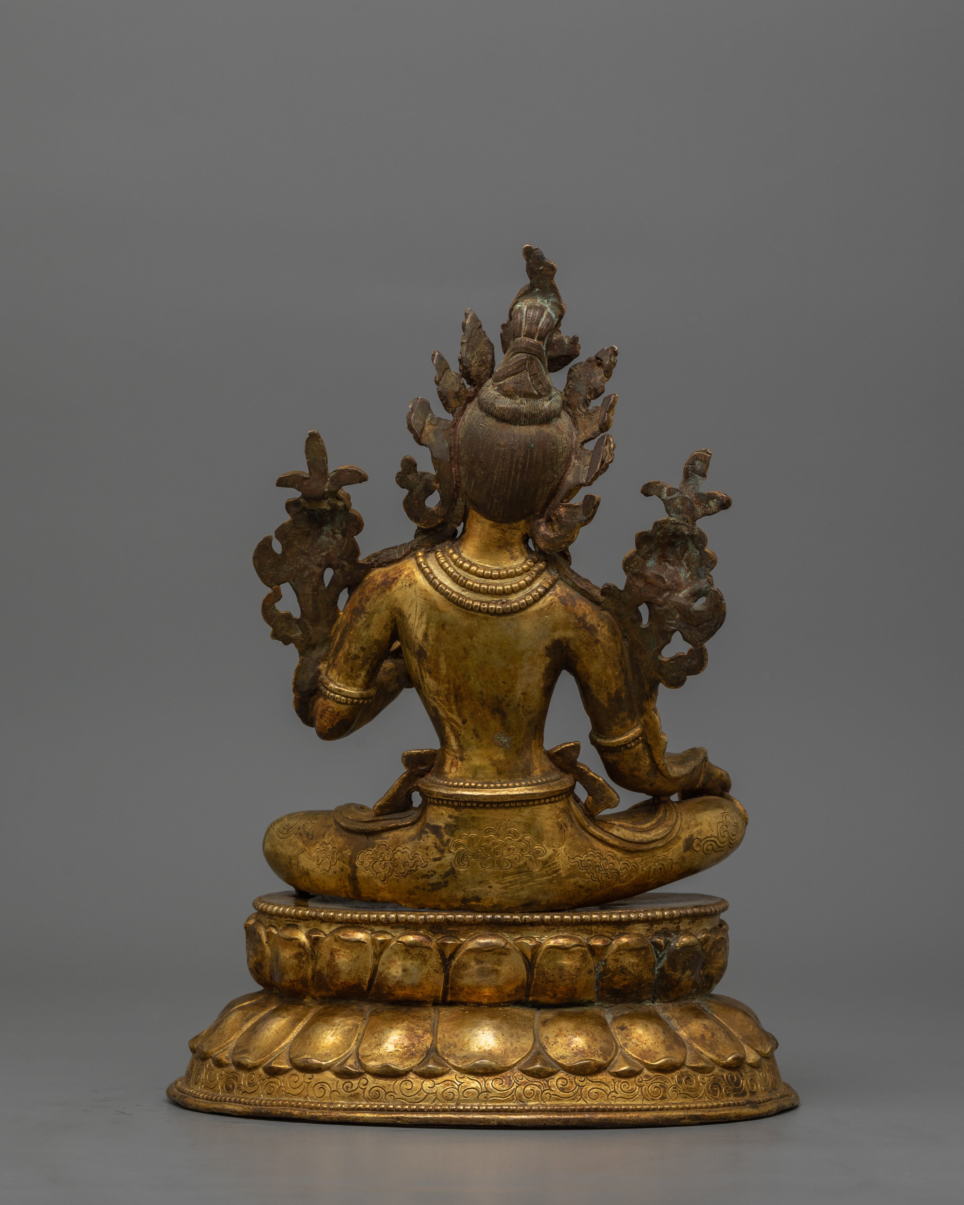 Himalayan Deity Green Tara Figurine | Goddess of Compassion and Spiritual Protection