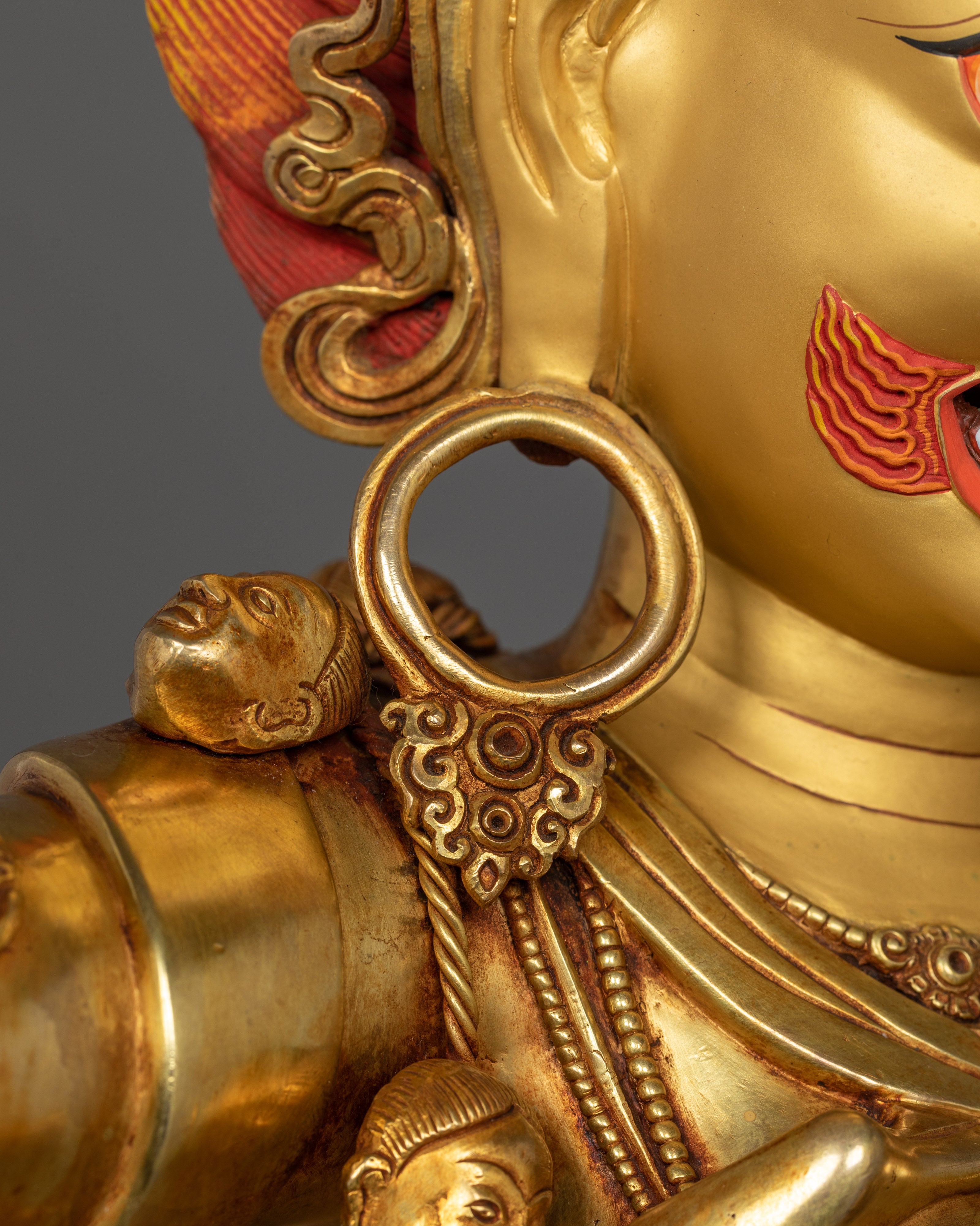 Handmade Golden Statue of Troma Nagmo | Symbol of Power, and Spiritual Transformation