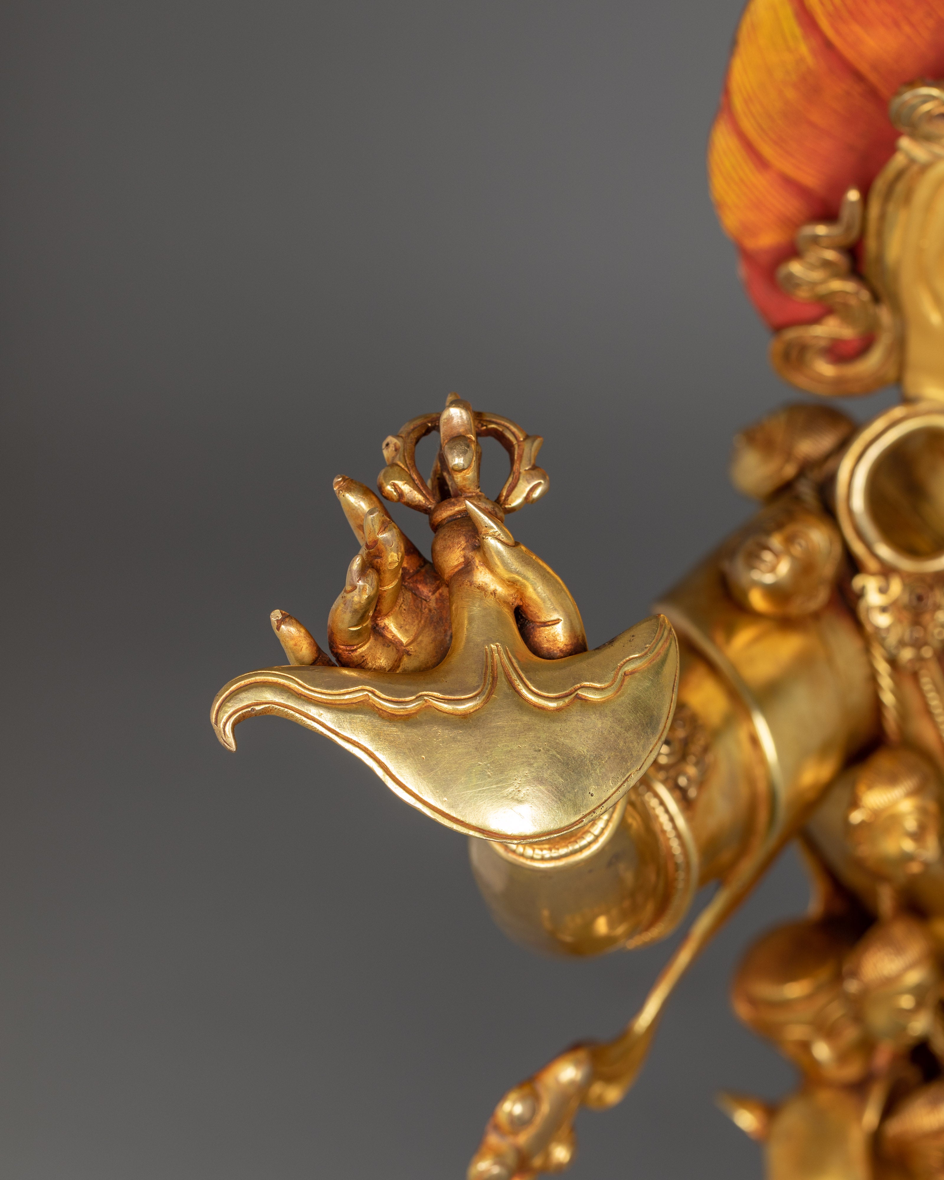 Handmade Golden Statue of Troma Nagmo | Symbol of Power, and Spiritual Transformation