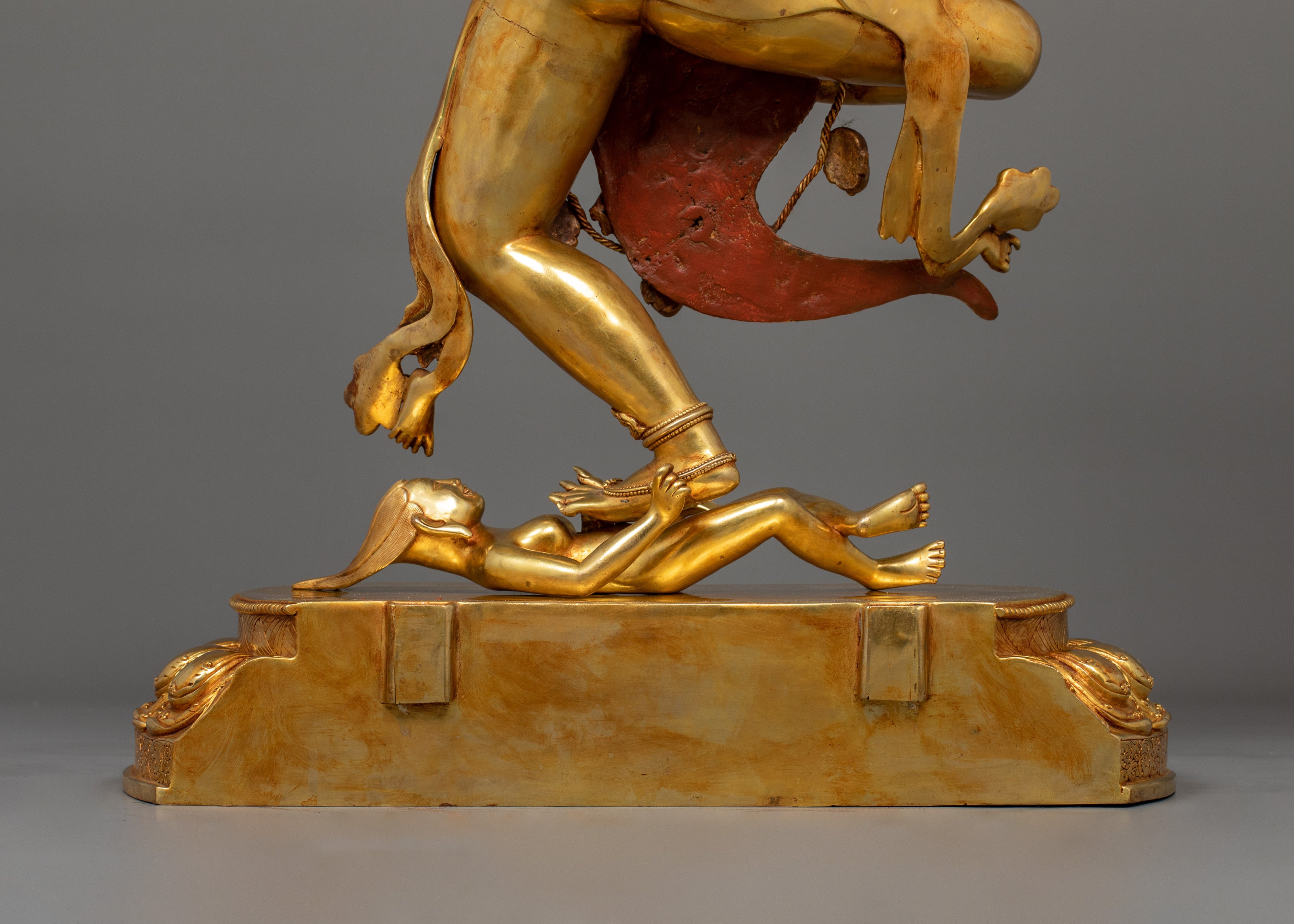 Handmade Golden Statue of Troma Nagmo | Symbol of Power, and Spiritual Transformation