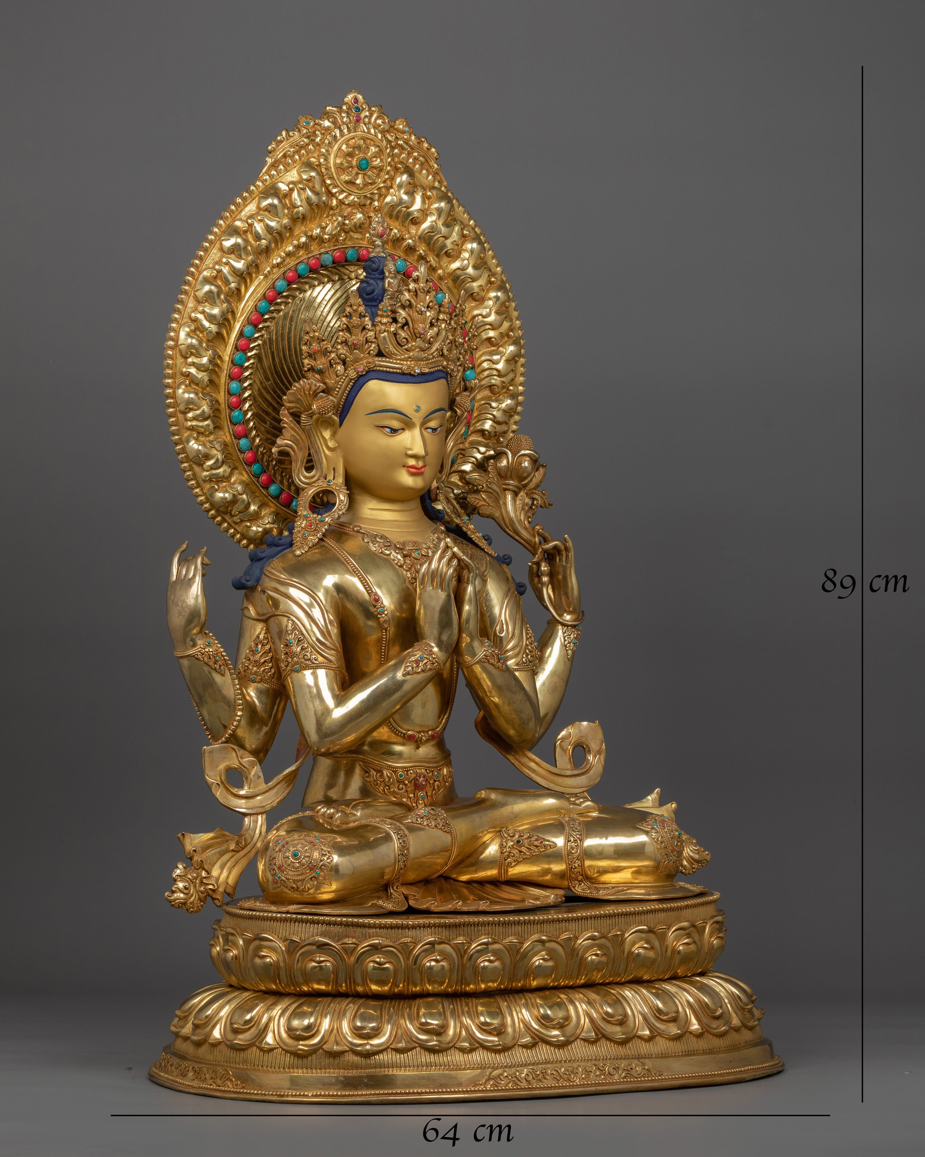 Compassion deity Chenrezig sculpture