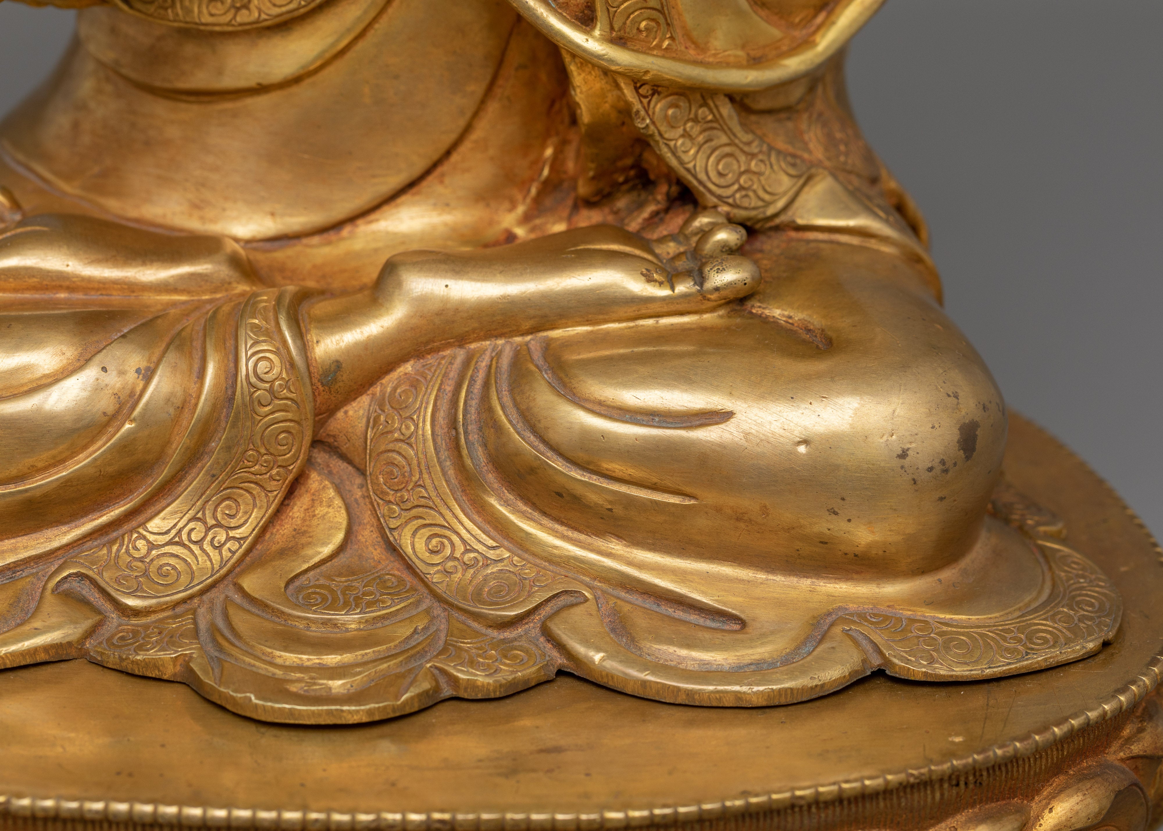 Tsongkhapa Dharma Teacher Statue | Guru of Tibetan Buddhist Teachings