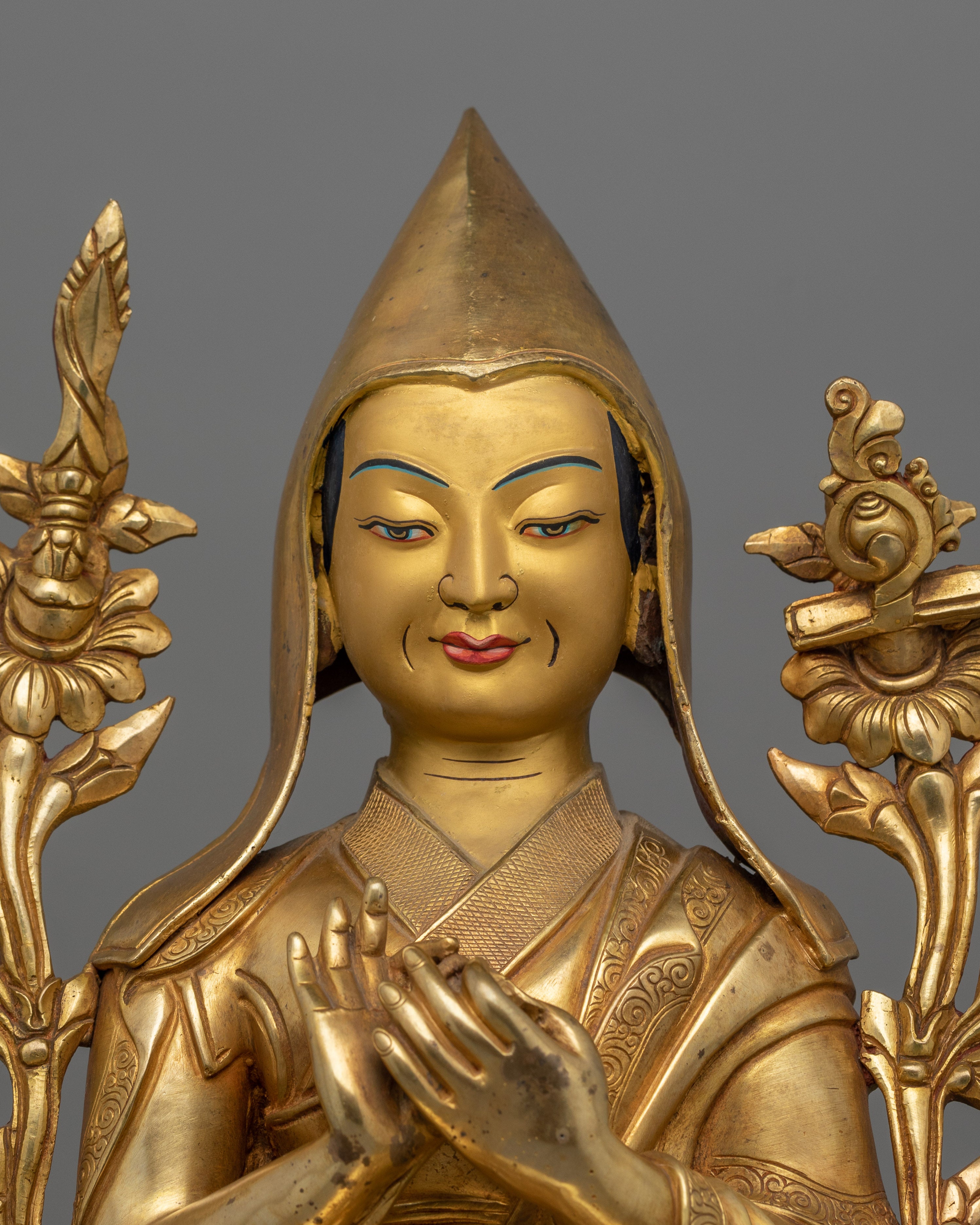 Tsongkhapa Dharma Teacher Statue | Guru of Tibetan Buddhist Teachings