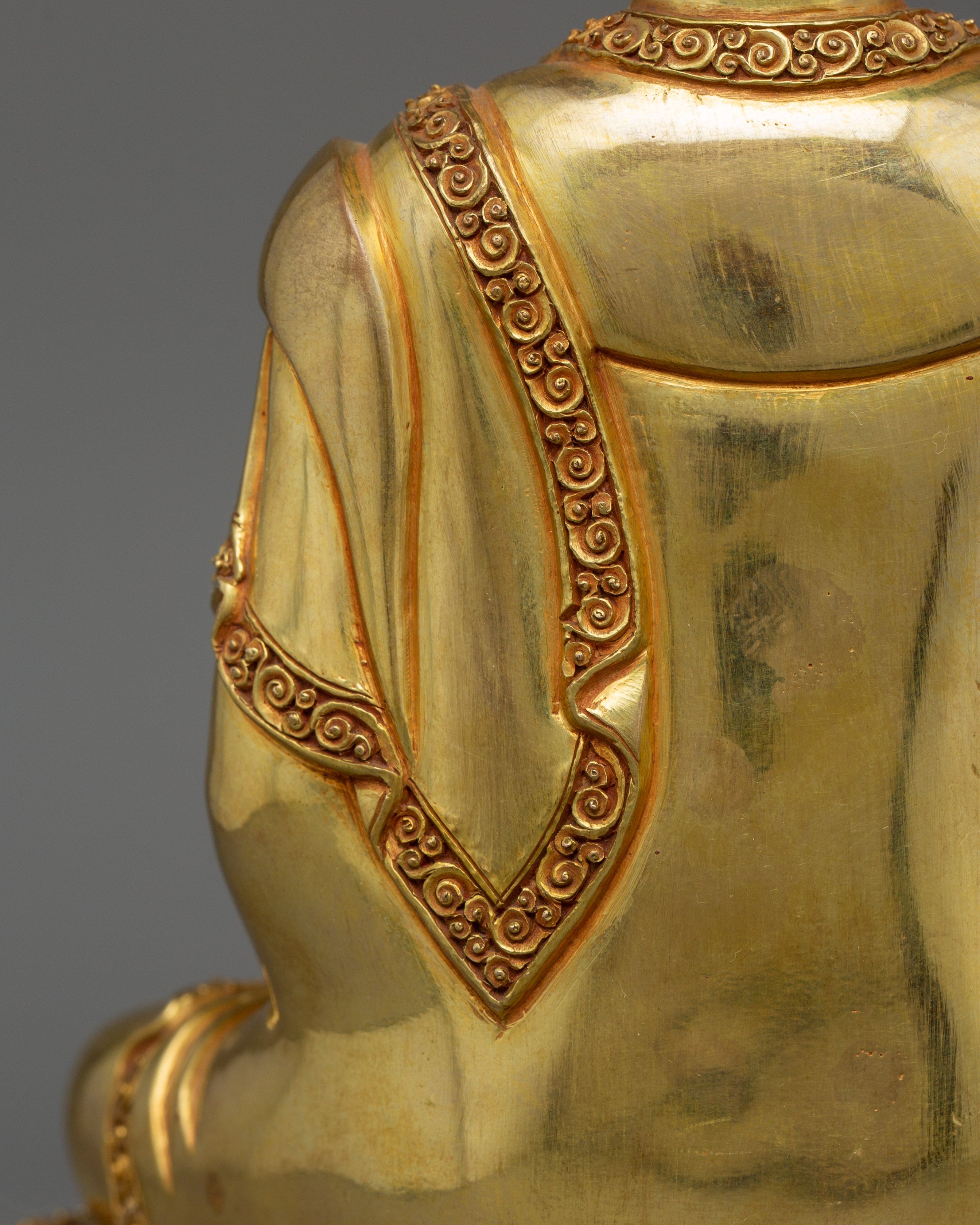 Tibetan Healer and Protector Medicine Buddha | Handcrafted Sculpture