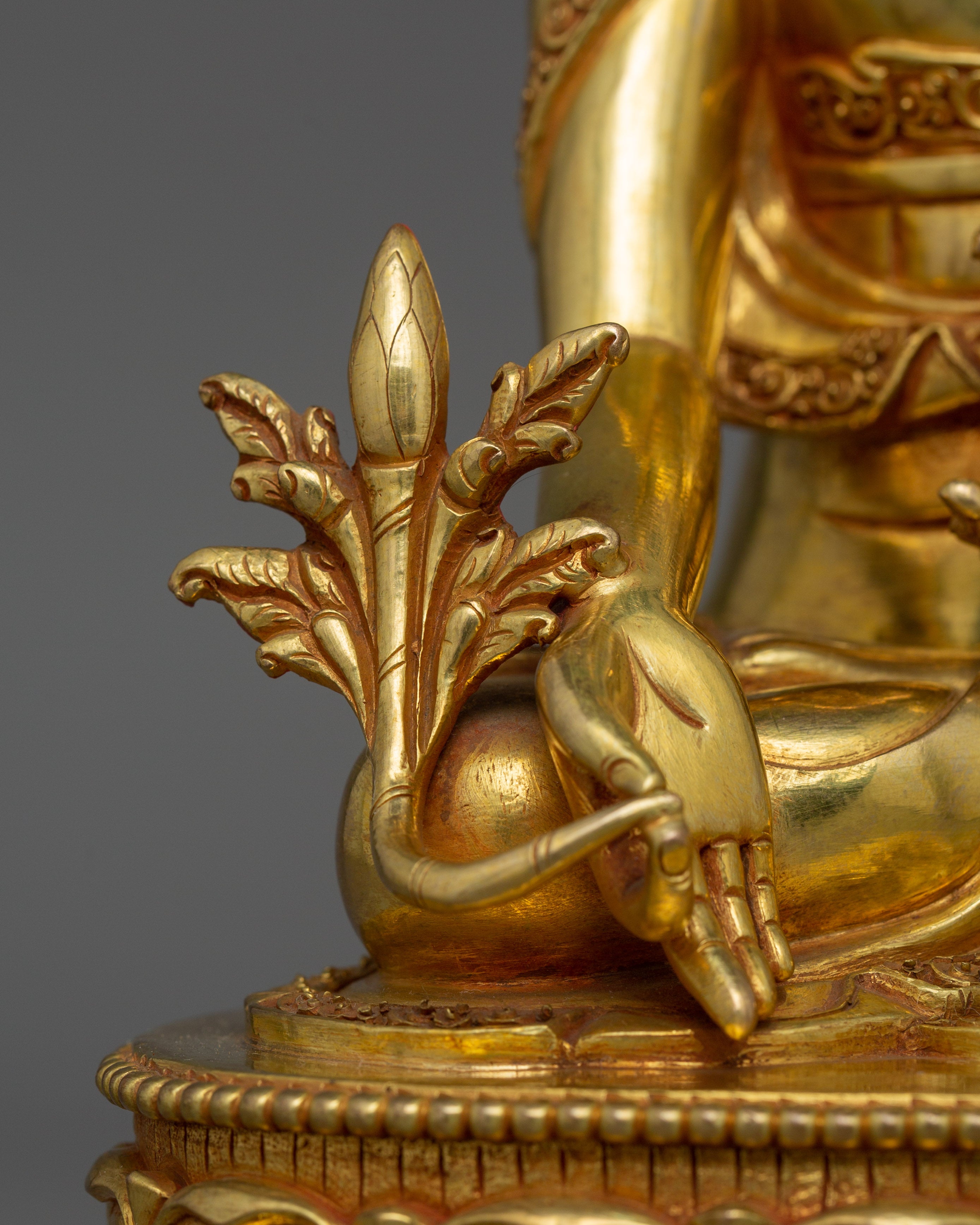 Tibetan Healer and Protector Medicine Buddha | Handcrafted Sculpture