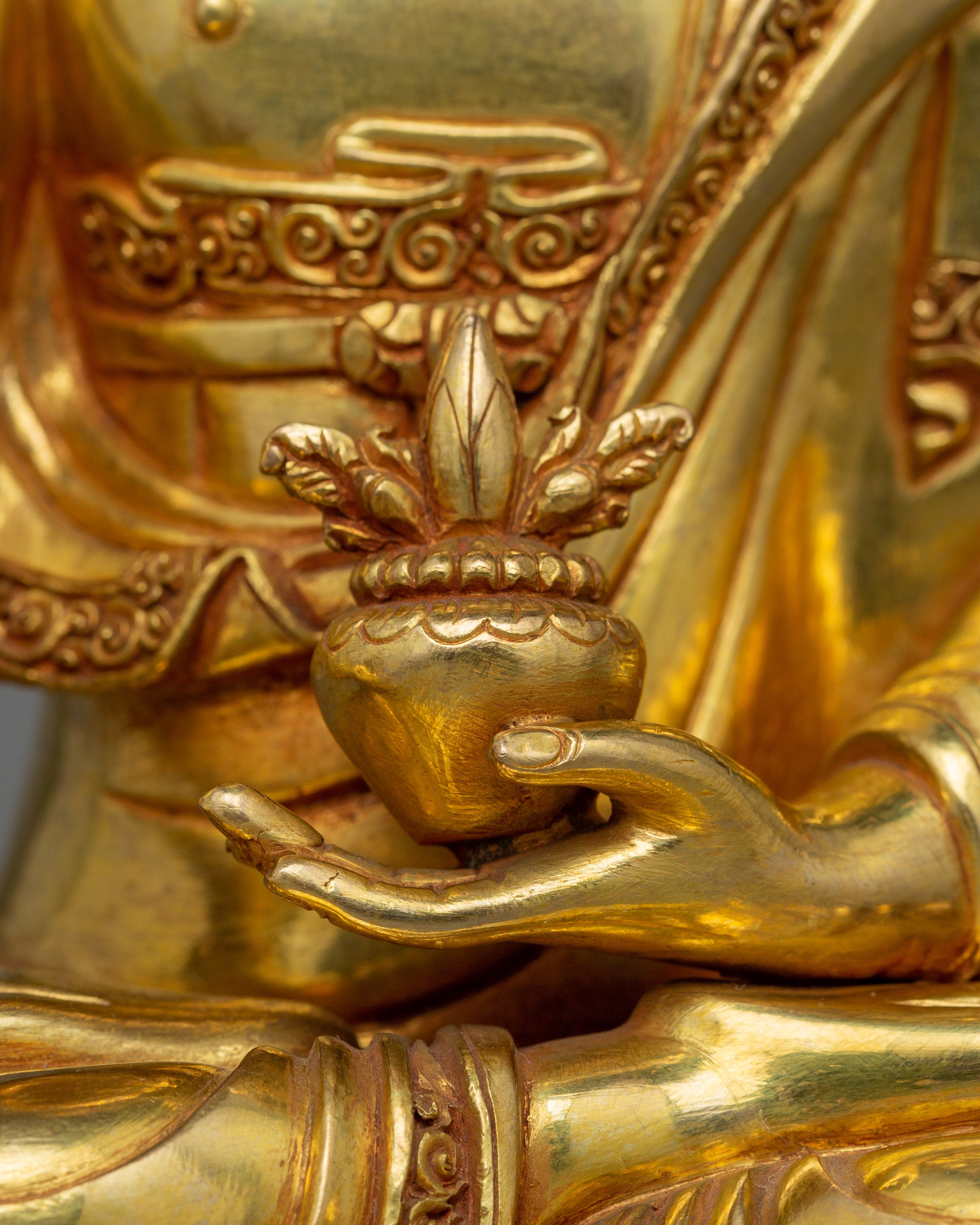 Tibetan Healer and Protector Medicine Buddha | Handcrafted Sculpture