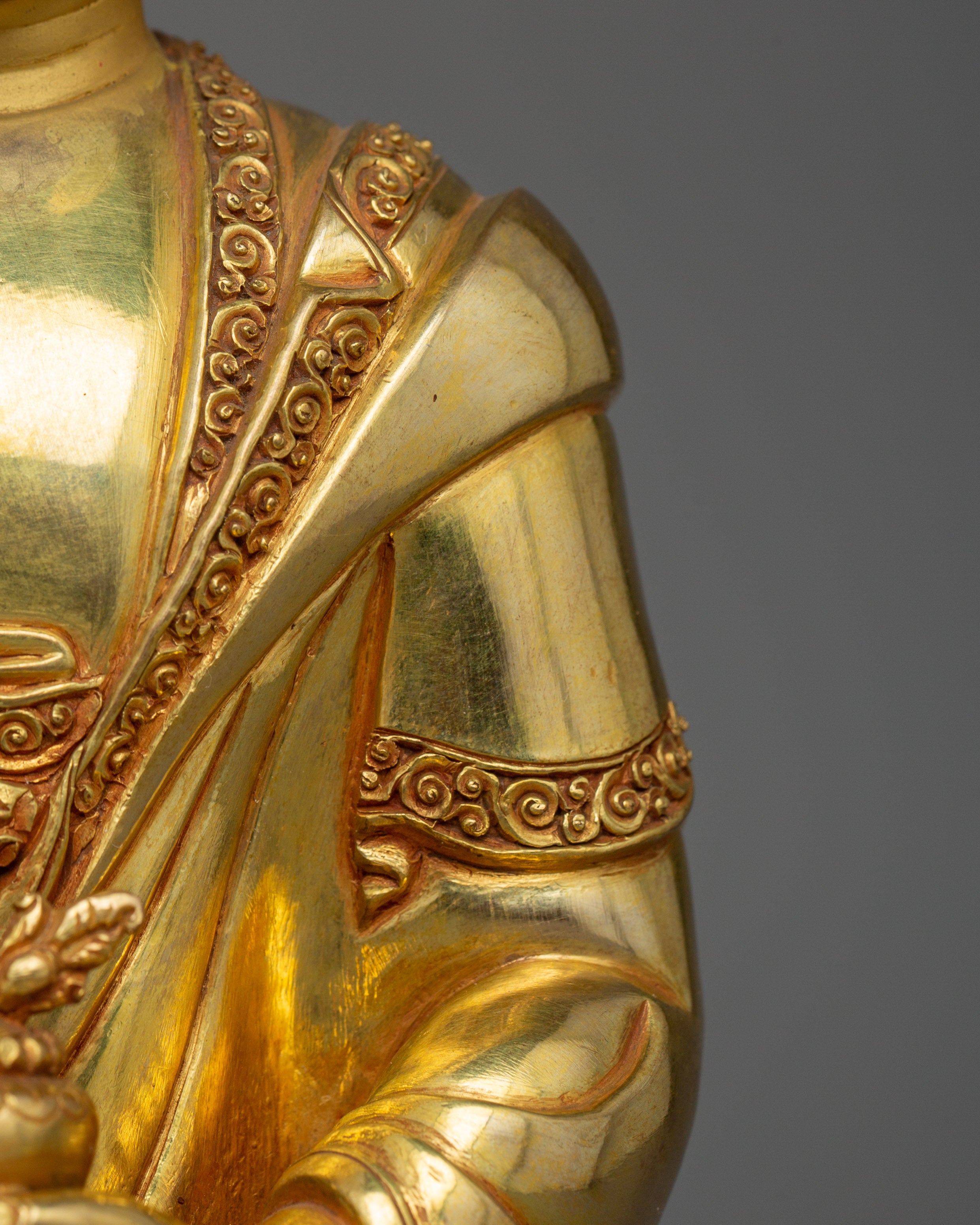 Tibetan Healer and Protector Medicine Buddha | Handcrafted Sculpture