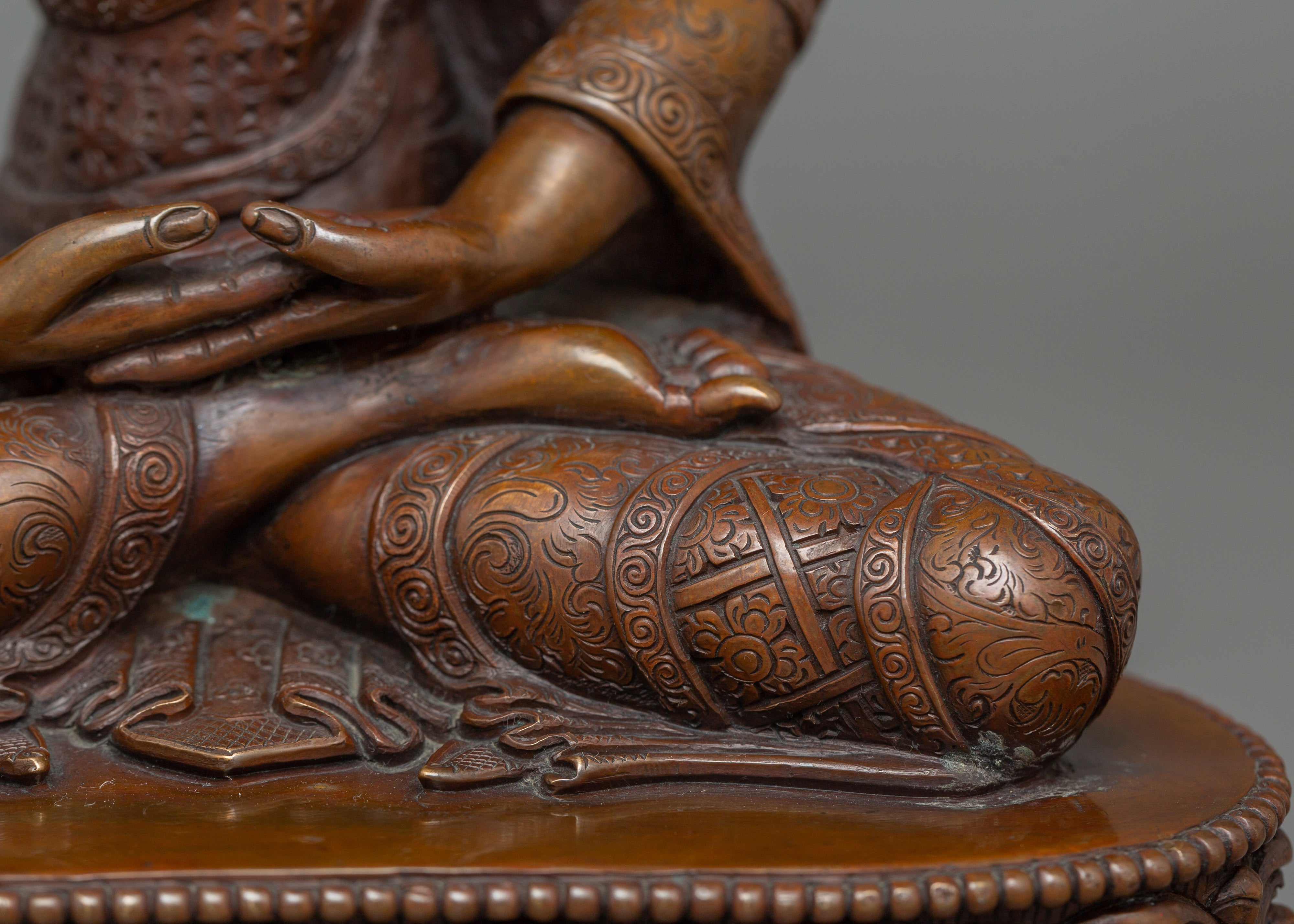 Handmade Copper Statue of Amitabha Buddha | Crafted for Meditation and Serenity