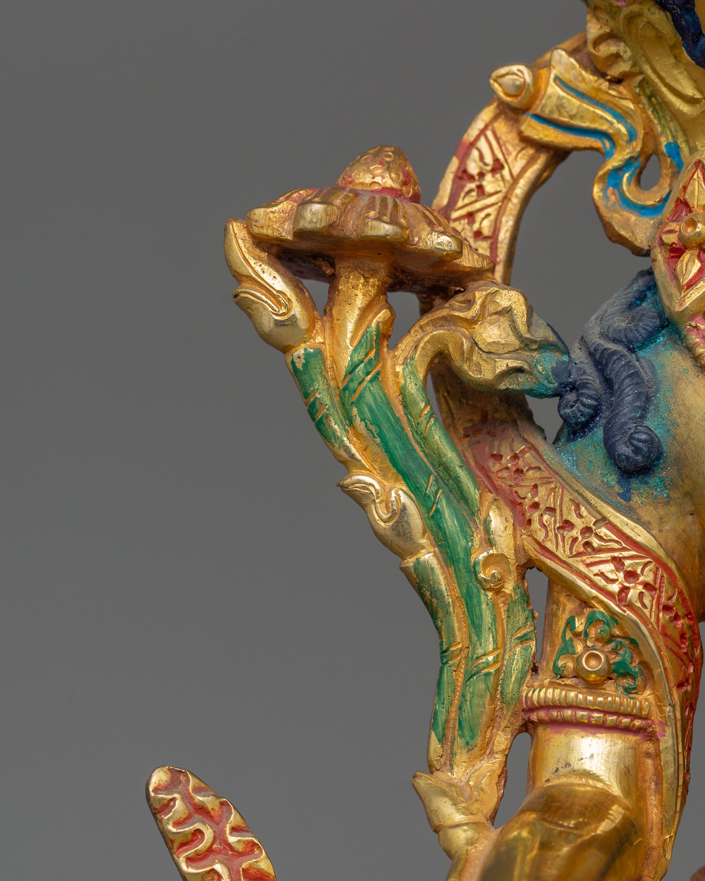 9.4" Figurine of Seven Eyes Deity White Tara | Enlightened Female Goddess