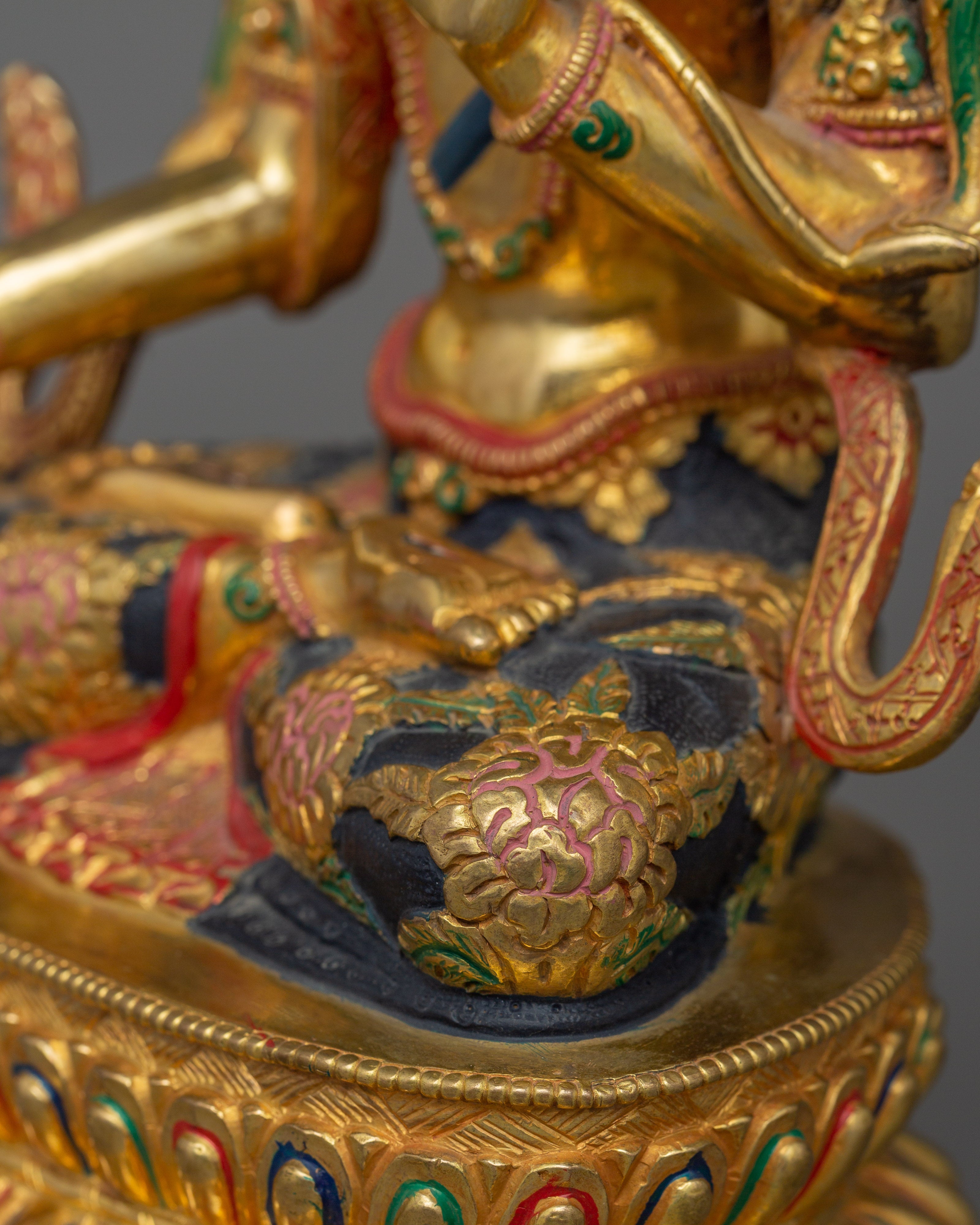 9.4" Figurine of Seven Eyes Deity White Tara | Enlightened Female Goddess