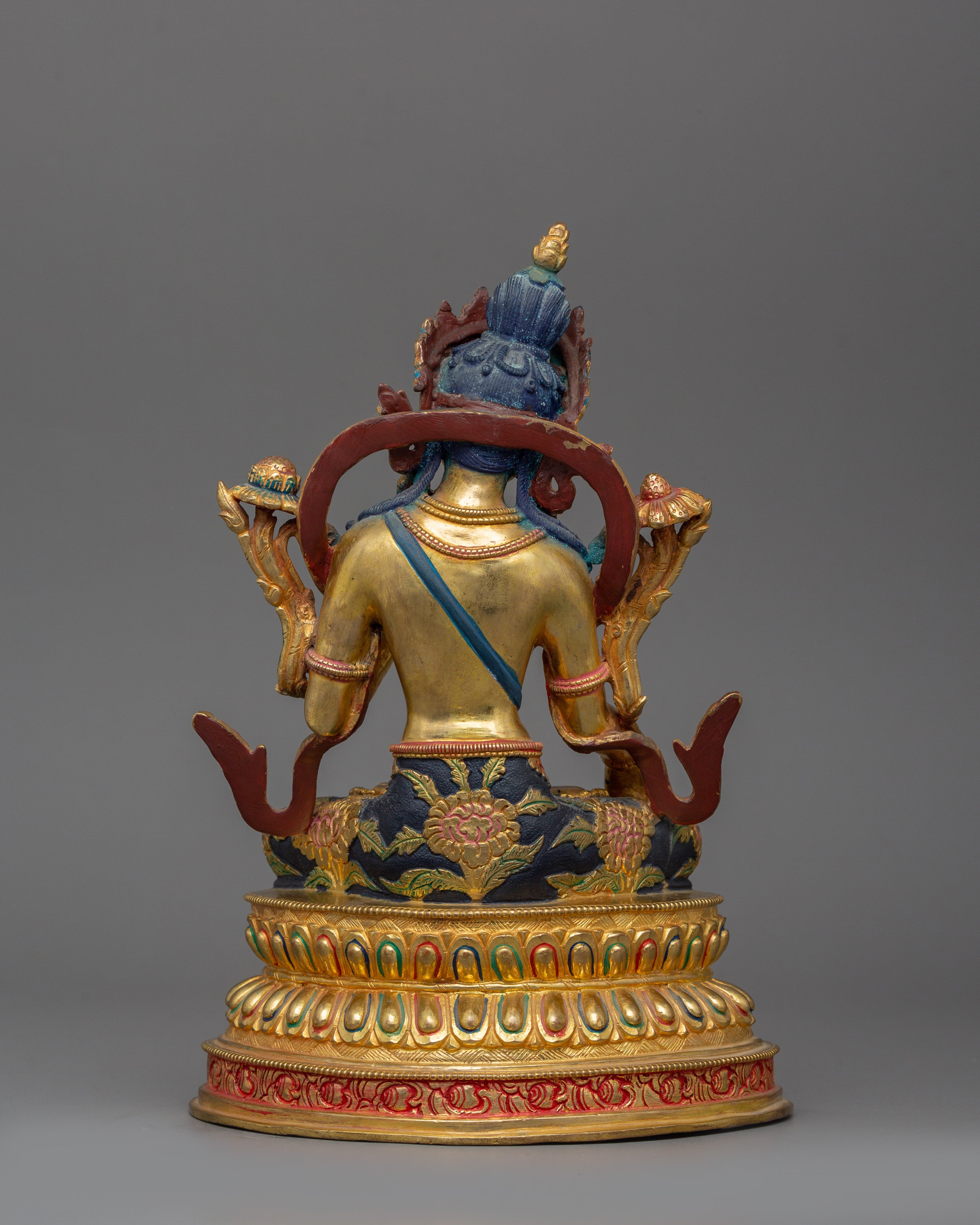 9.4" Figurine of Seven Eyes Deity White Tara | Enlightened Female Goddess