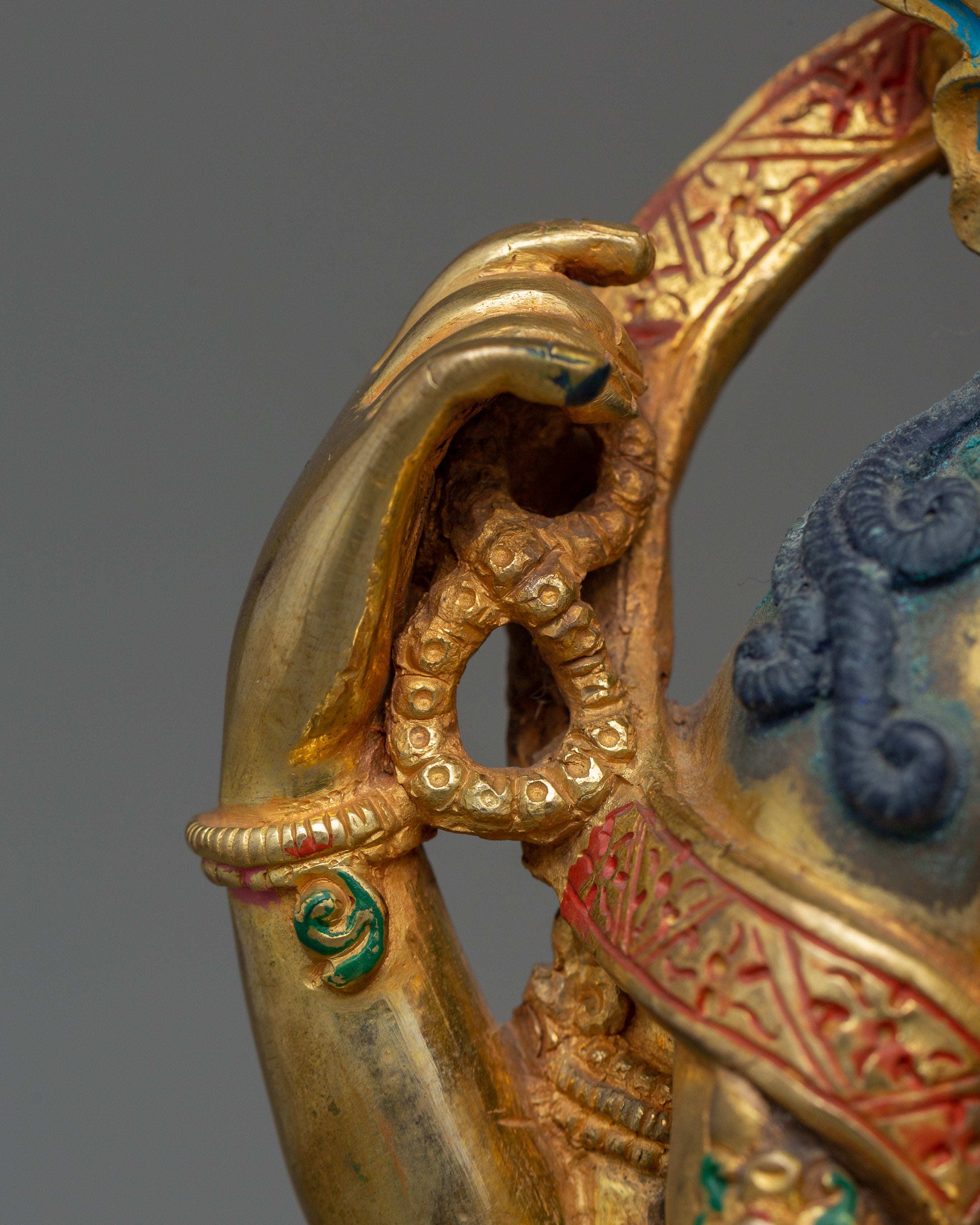 Four Armed Handcrafted Chenrezig Statue | Deity of Compassion