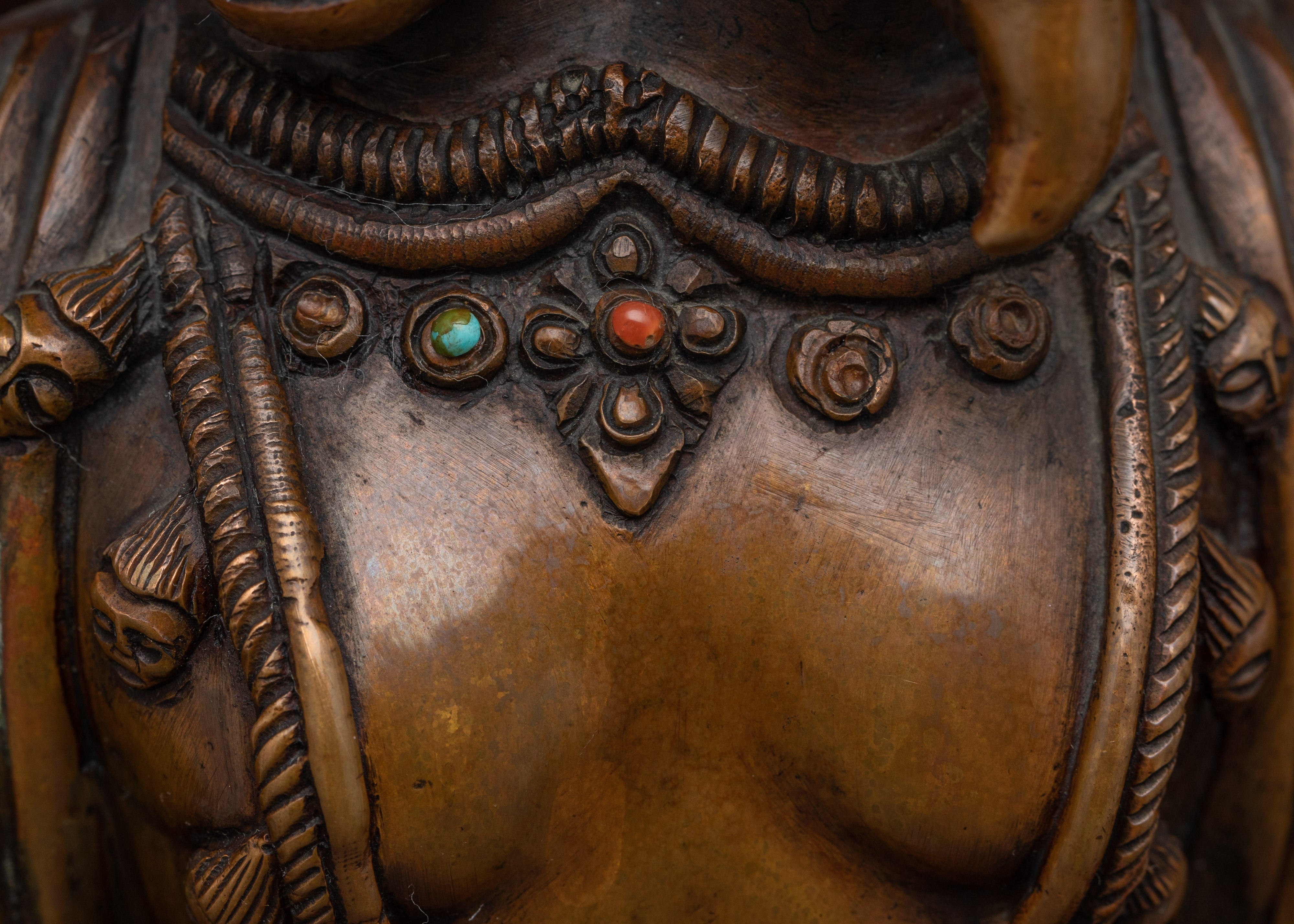 Handmade Panchamukha Hanuman Sculpture | Five-Faced Protector Deity of Strength and Protection