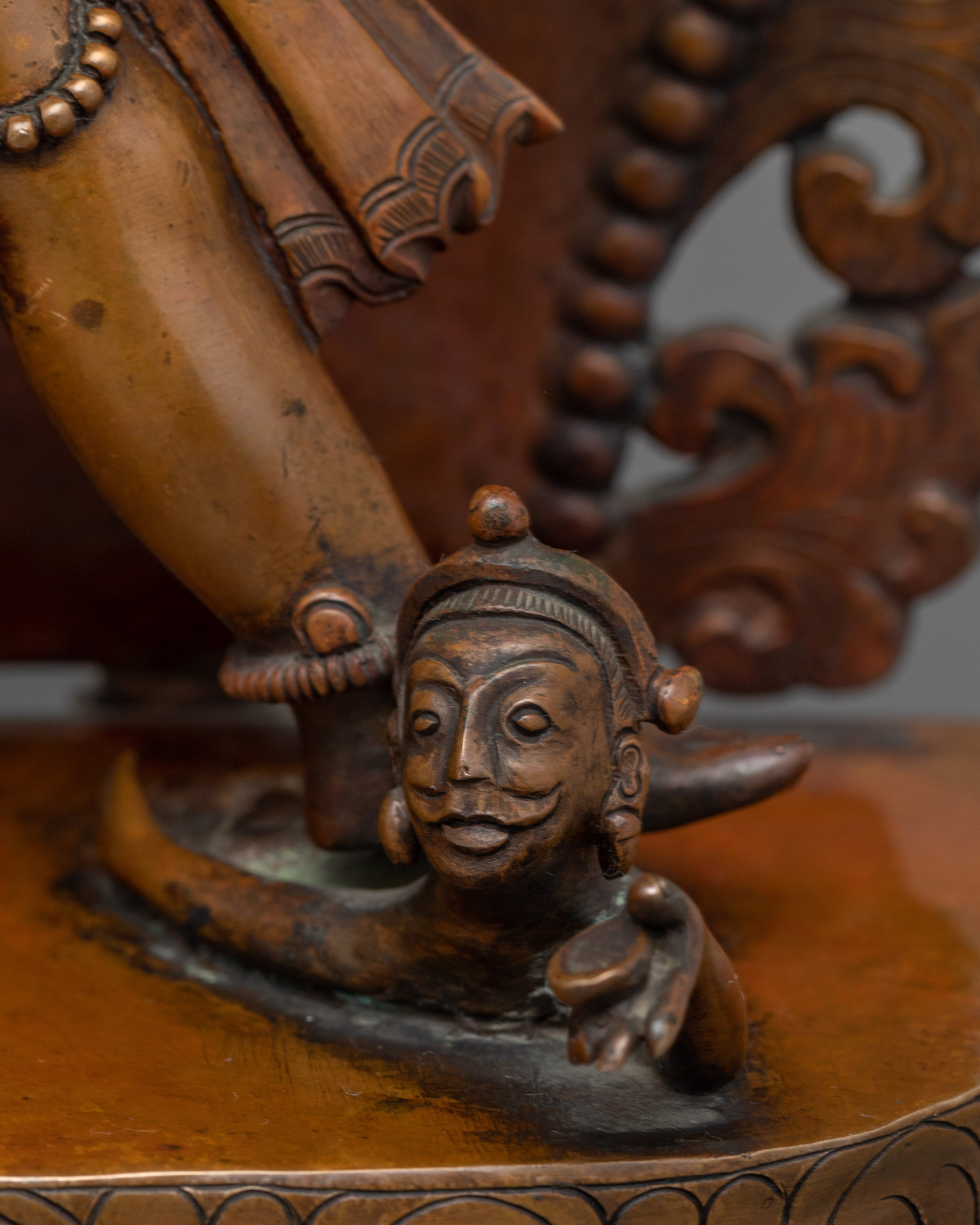 Handmade Panchamukha Hanuman Sculpture | Five-Faced Protector Deity of Strength and Protection