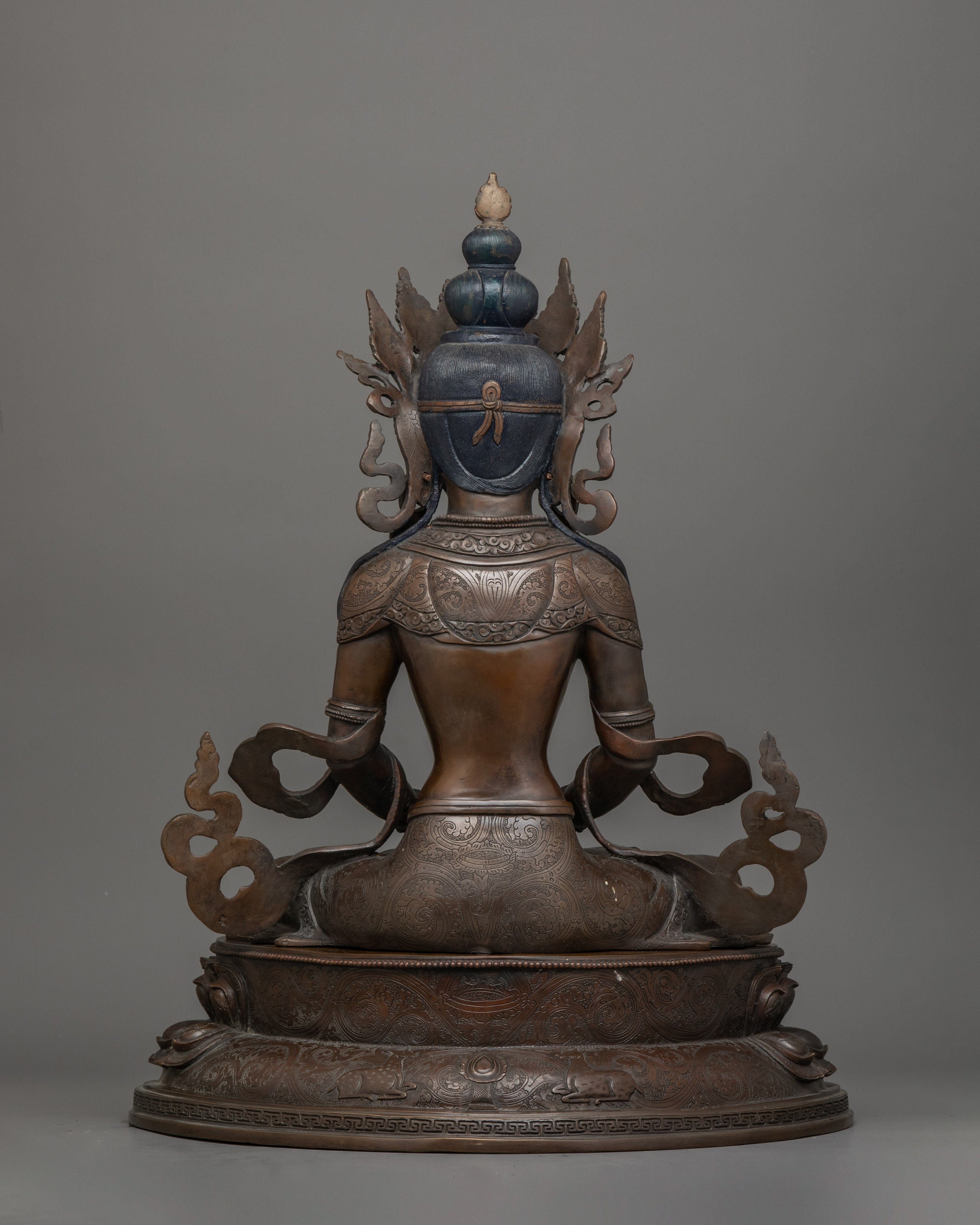 Buddhist Amitayus Deity of Longevity Figurine | Ideal for Meditation and Ritual Spaces