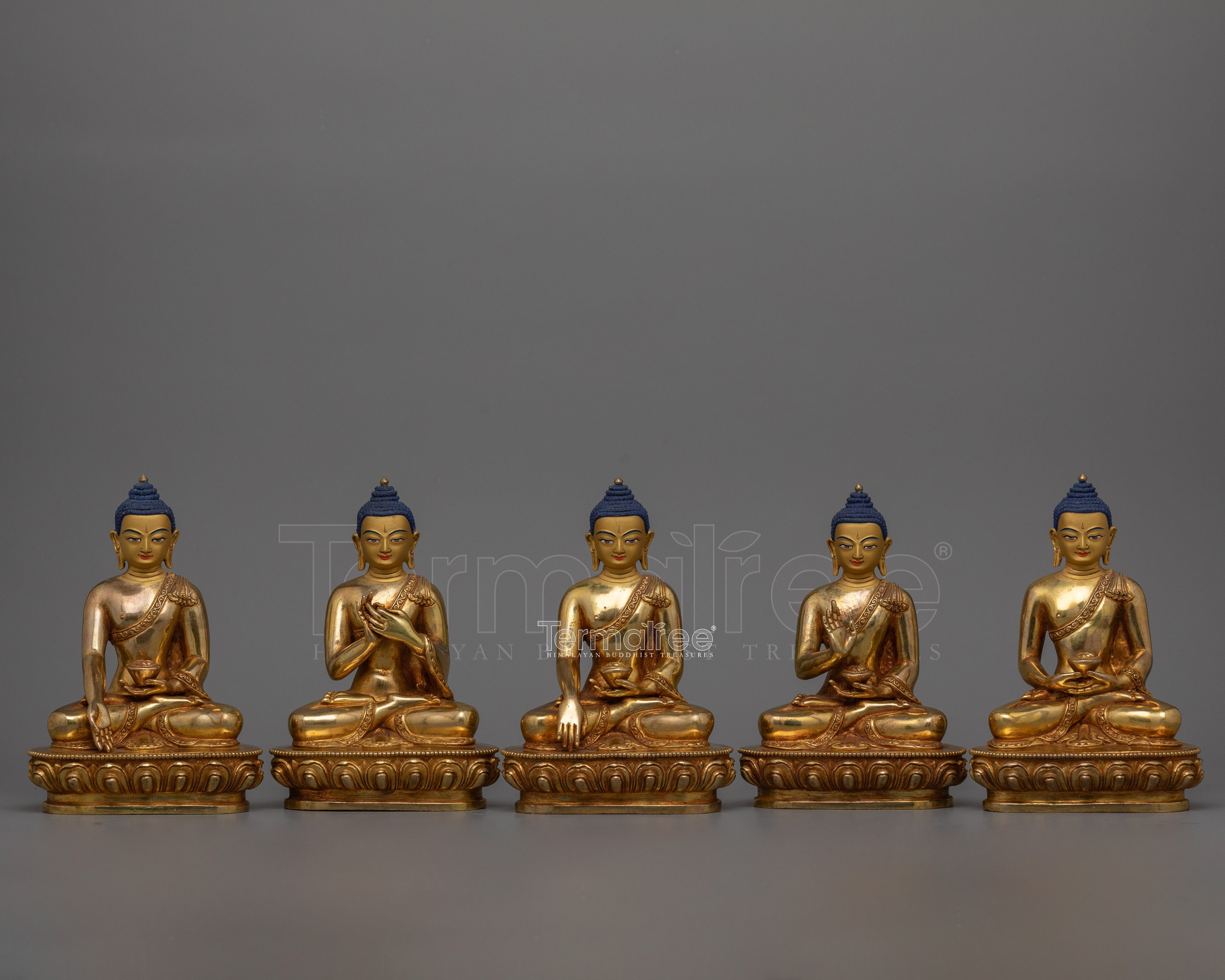 Five Buddha Set Statue | Symbols of Universal Enlightenment
