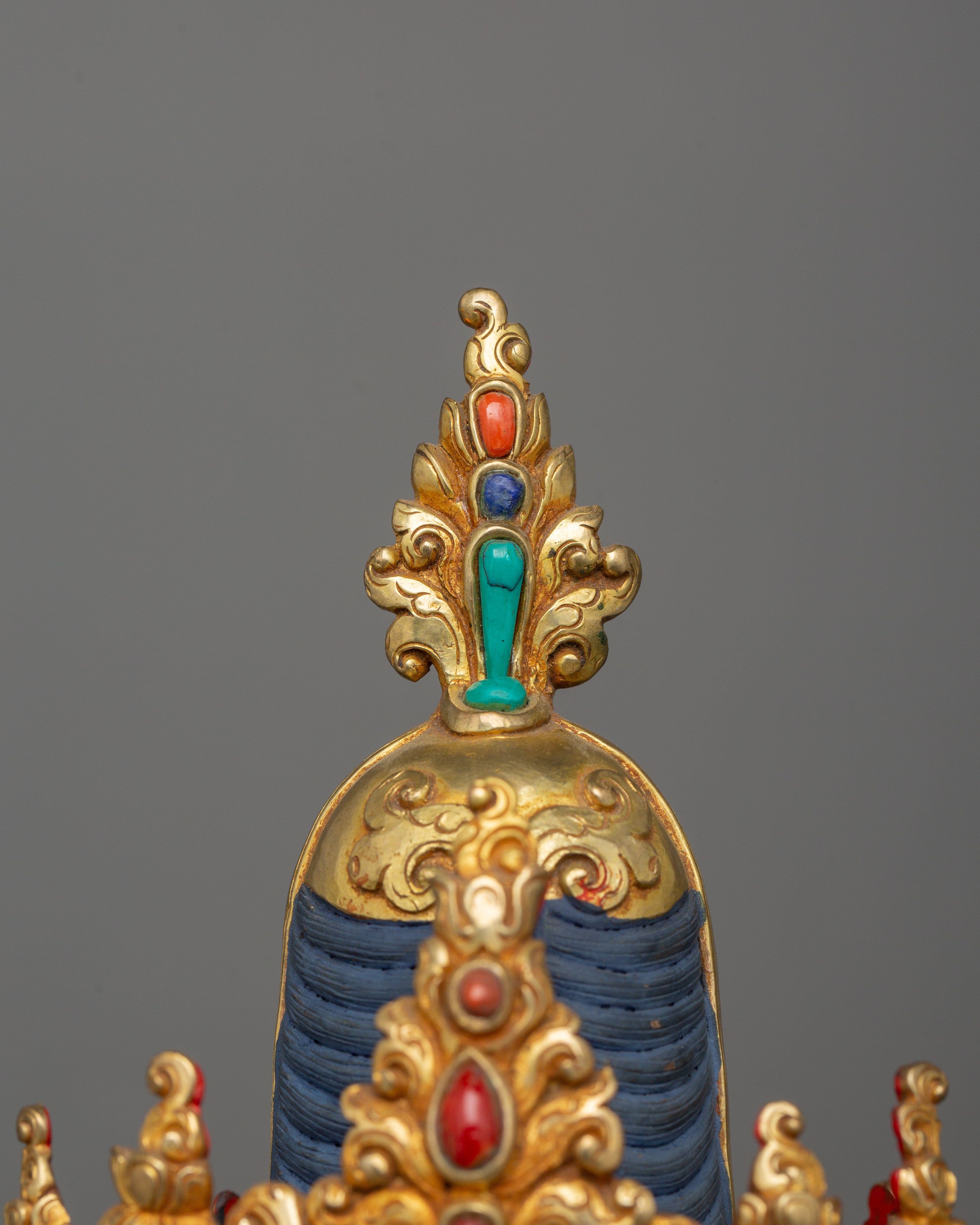 Handcrafted Crown Shakyamuni Buddha Statue | The Path to Enlightenment