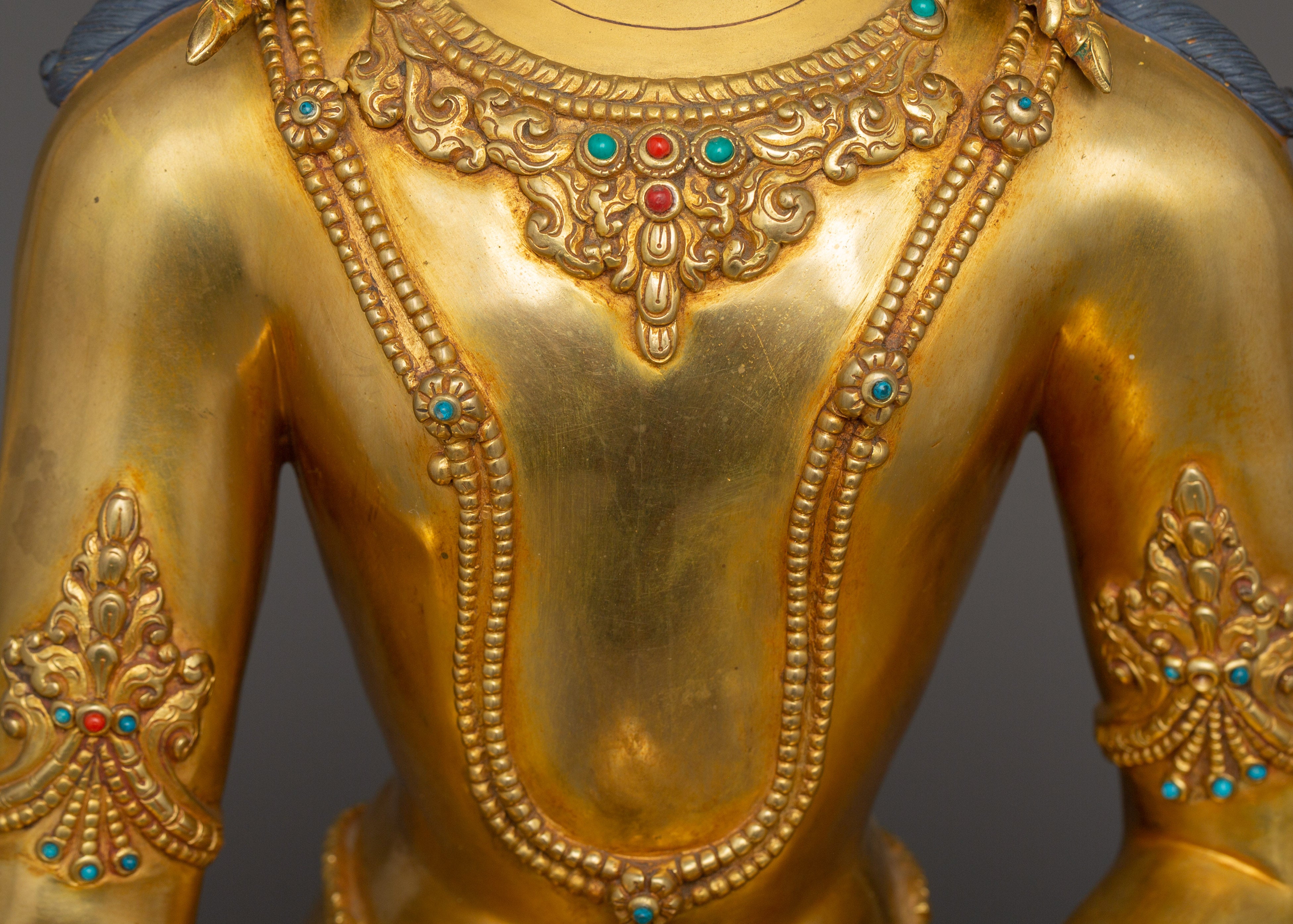 Handcrafted Crown Shakyamuni Buddha Statue | The Path to Enlightenment