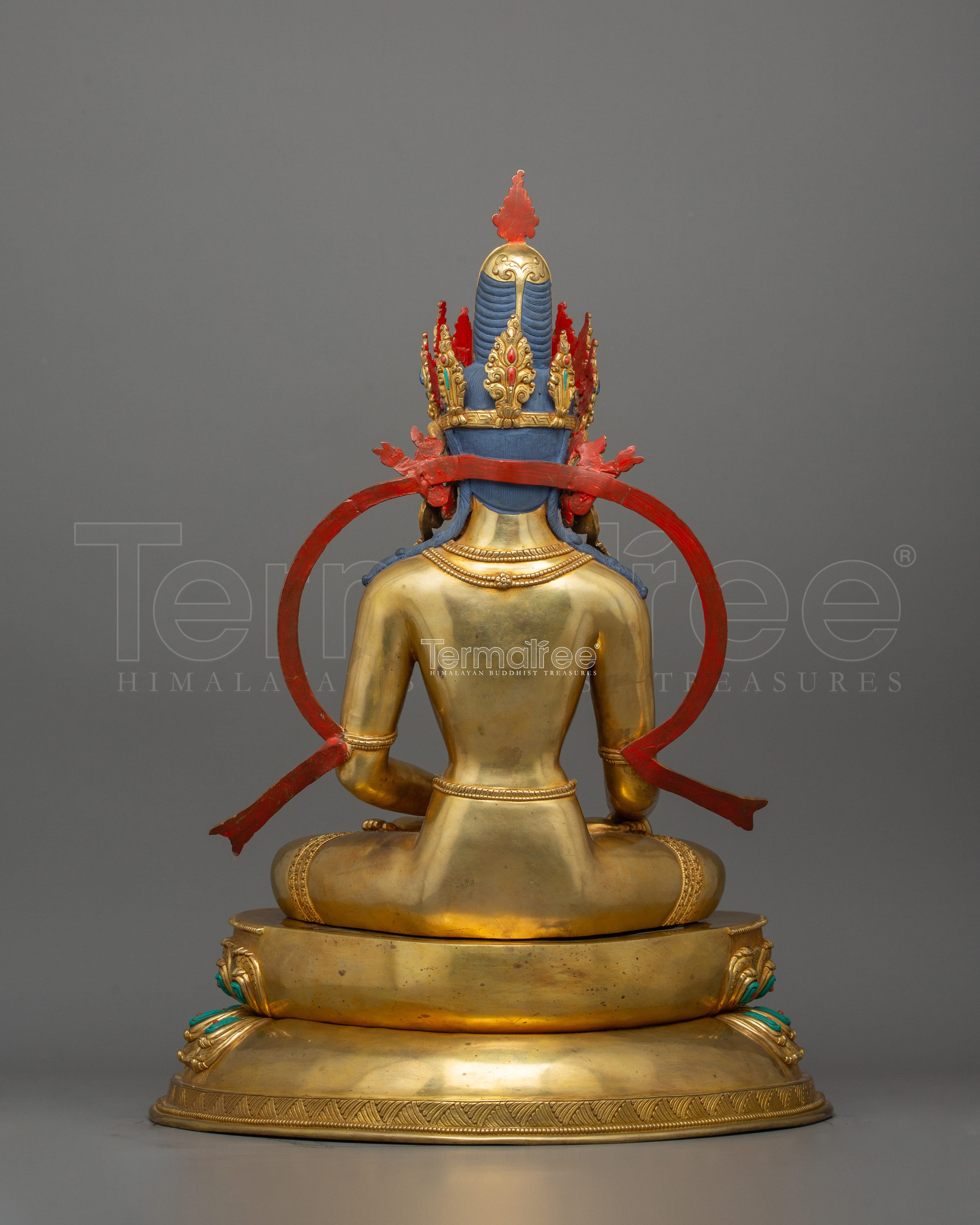Handcrafted Crown Shakyamuni Buddha Statue | The Path to Enlightenment