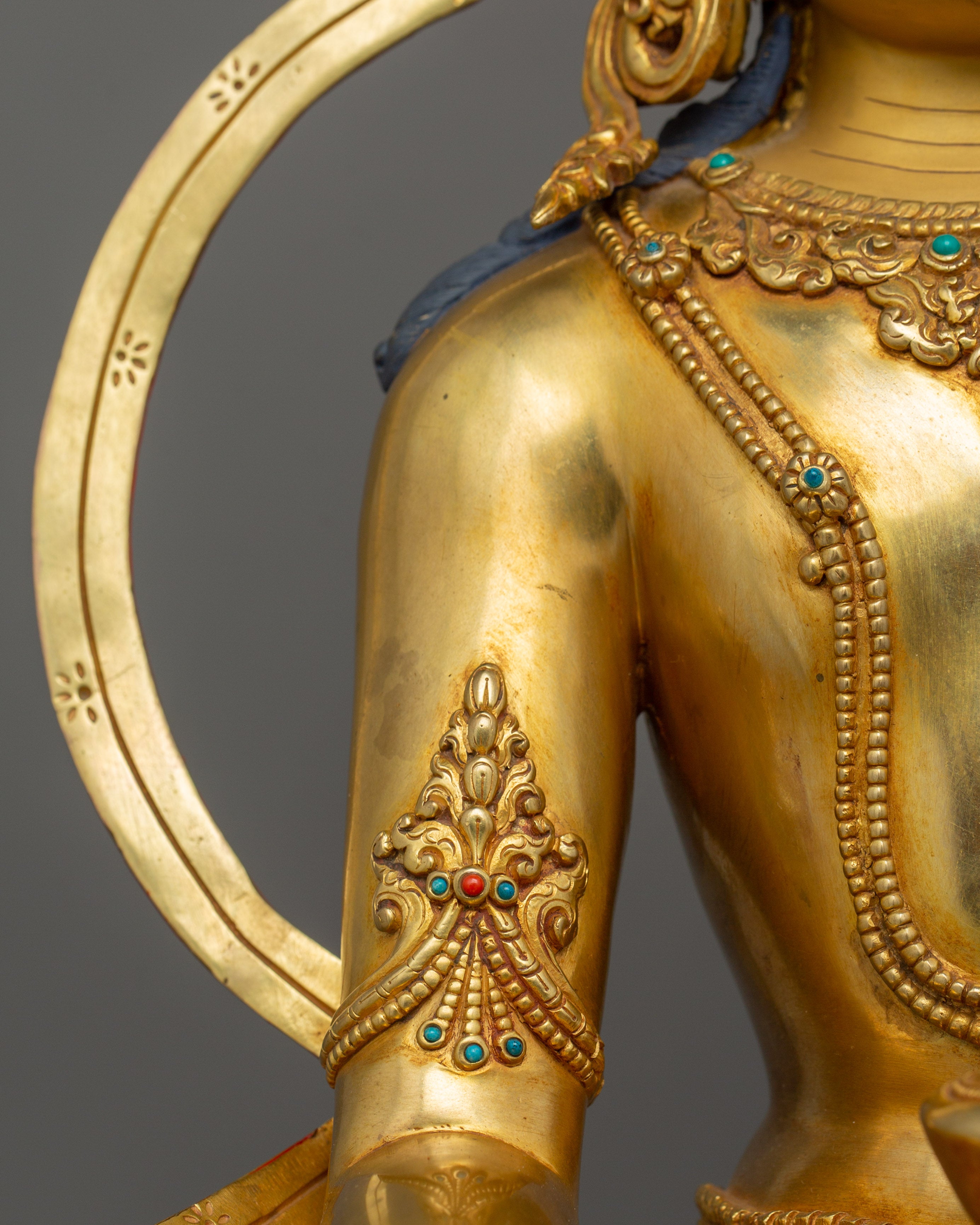 Handcrafted Crown Shakyamuni Buddha Statue | The Path to Enlightenment