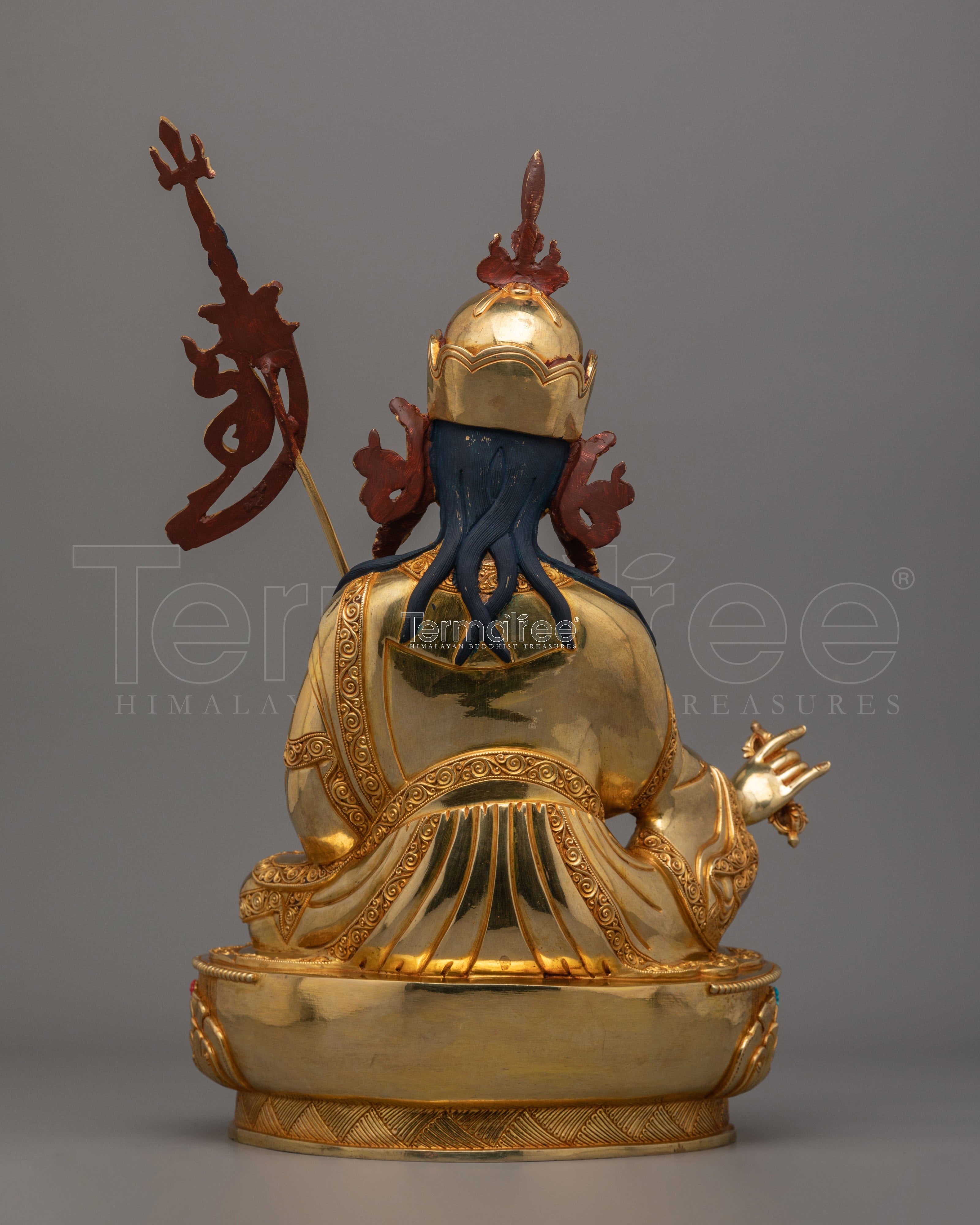 Handmade Guru Padmasambhava Lotus Born Statue | Buddha of Transformation