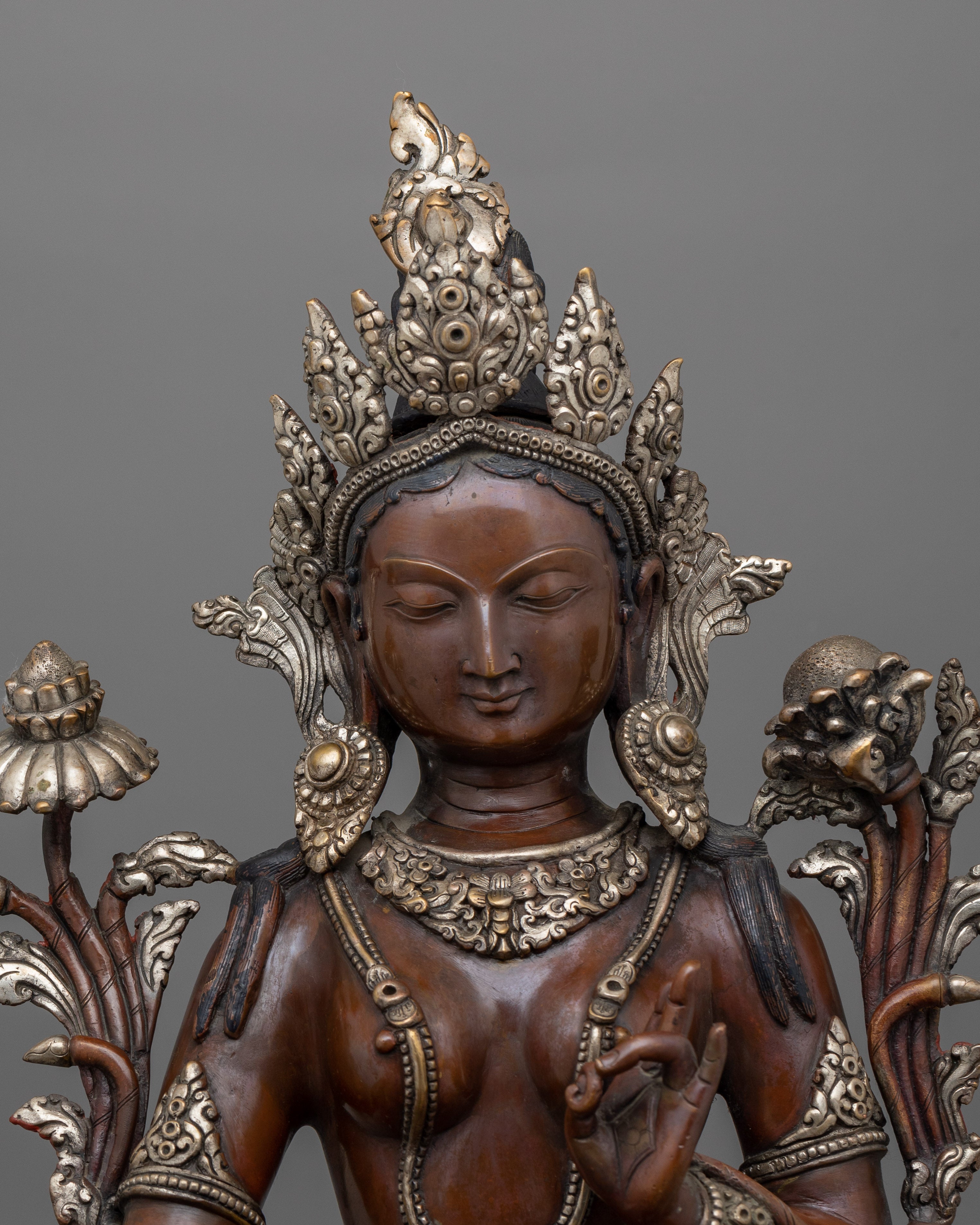 Handcrafted Divine Green Tara Deity Statue | Manifestation of Compassionate Grace