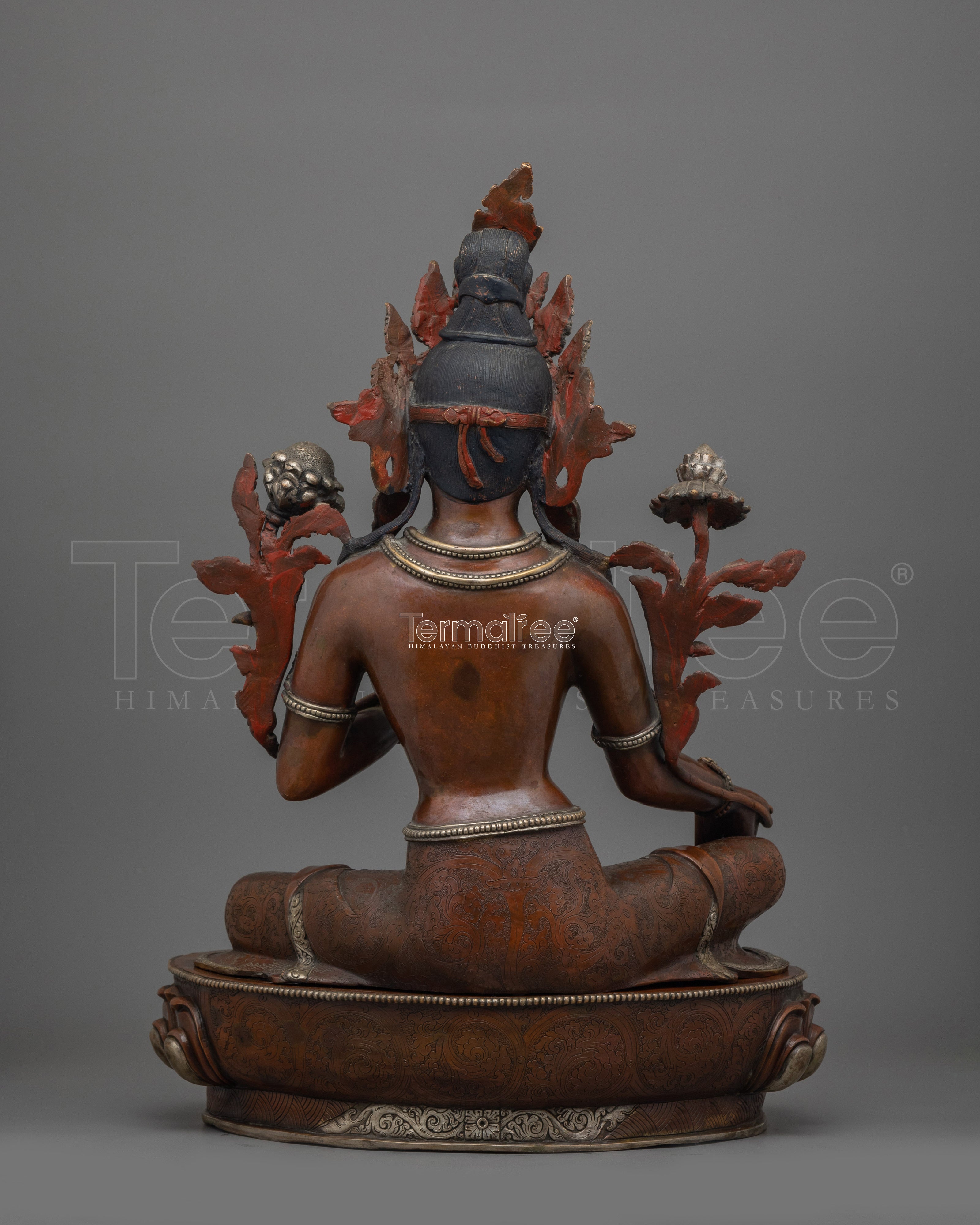 Handcrafted Divine Green Tara Deity Statue | Manifestation of Compassionate Grace