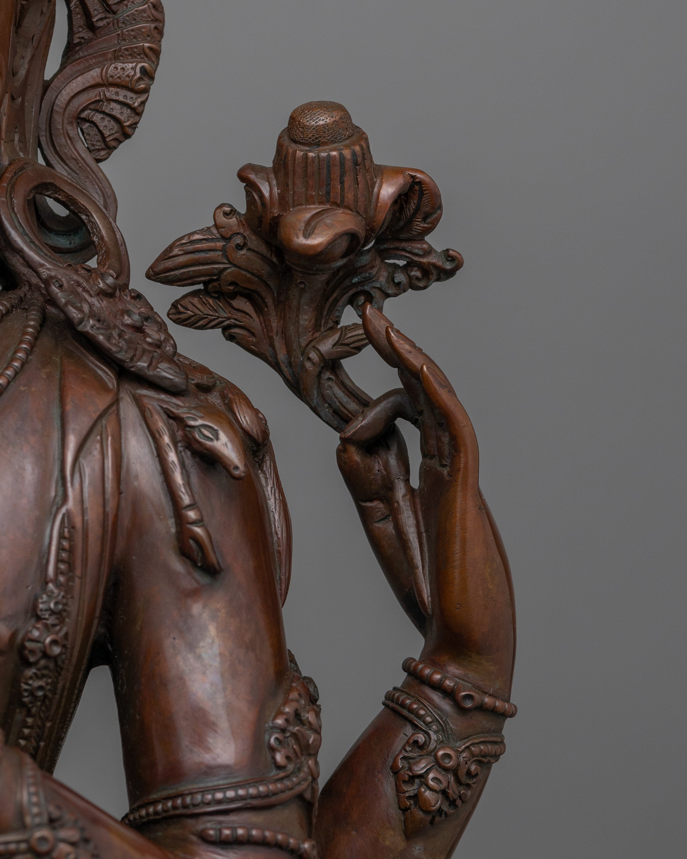 Himalayan 4-Armed Chenrezig Sculpture | Bodhisattva of Compassion and Healing