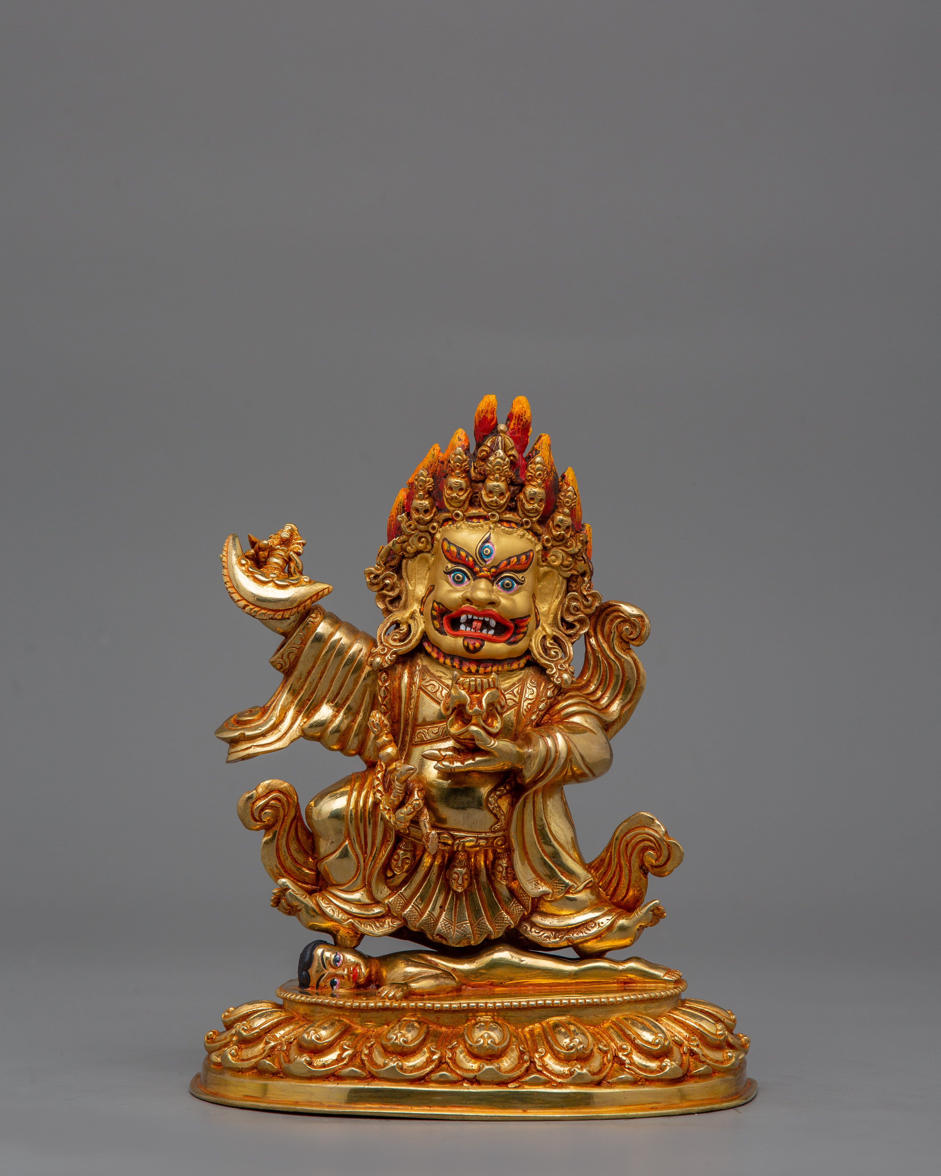 Tibetan Figurine of Mahakala Bernakchen | The Protector Deity of Tibetan Buddhism