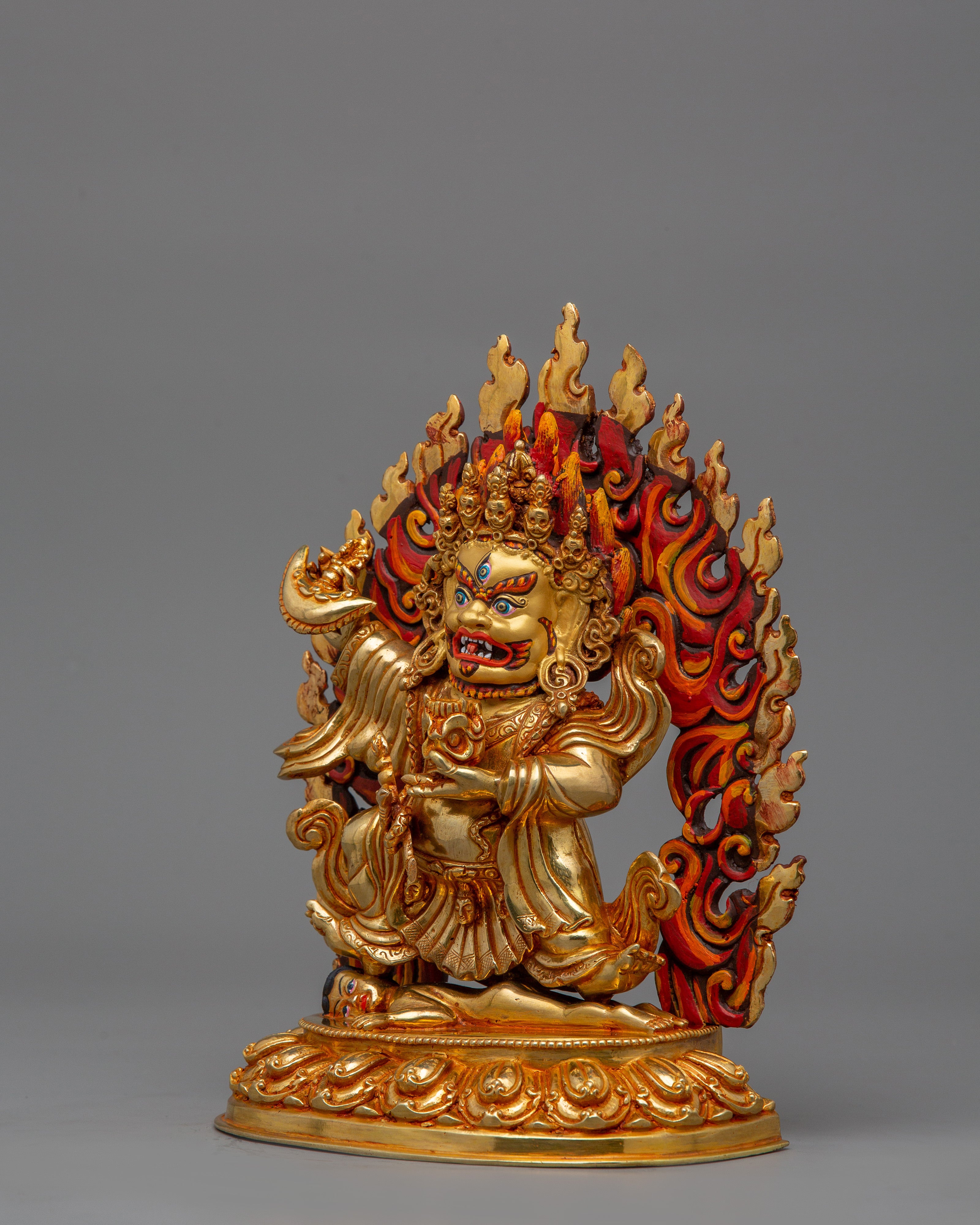 Tibetan Figurine of Mahakala Bernakchen | The Protector Deity of Tibetan Buddhism