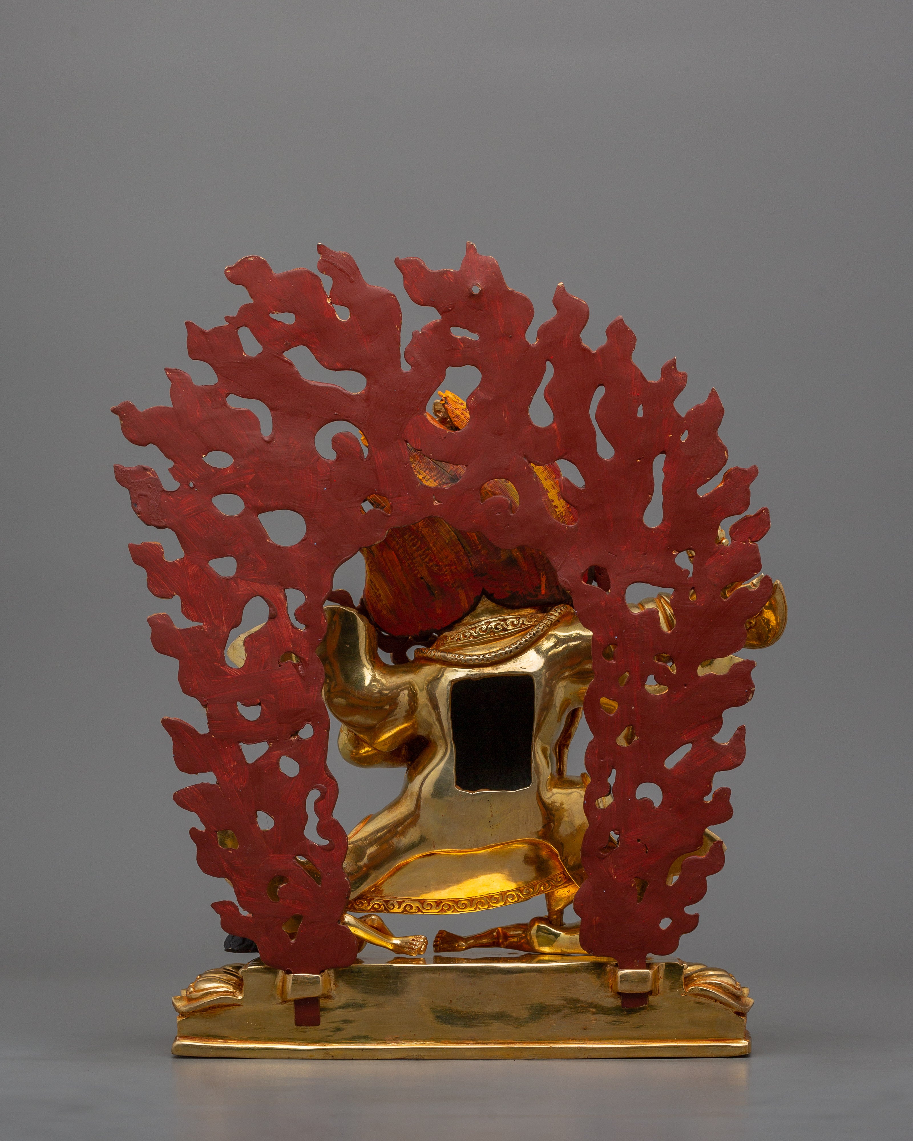 Tibetan Buddhism Mahakala Bernakchen Statue | Protector of Dharma and Spiritual Power