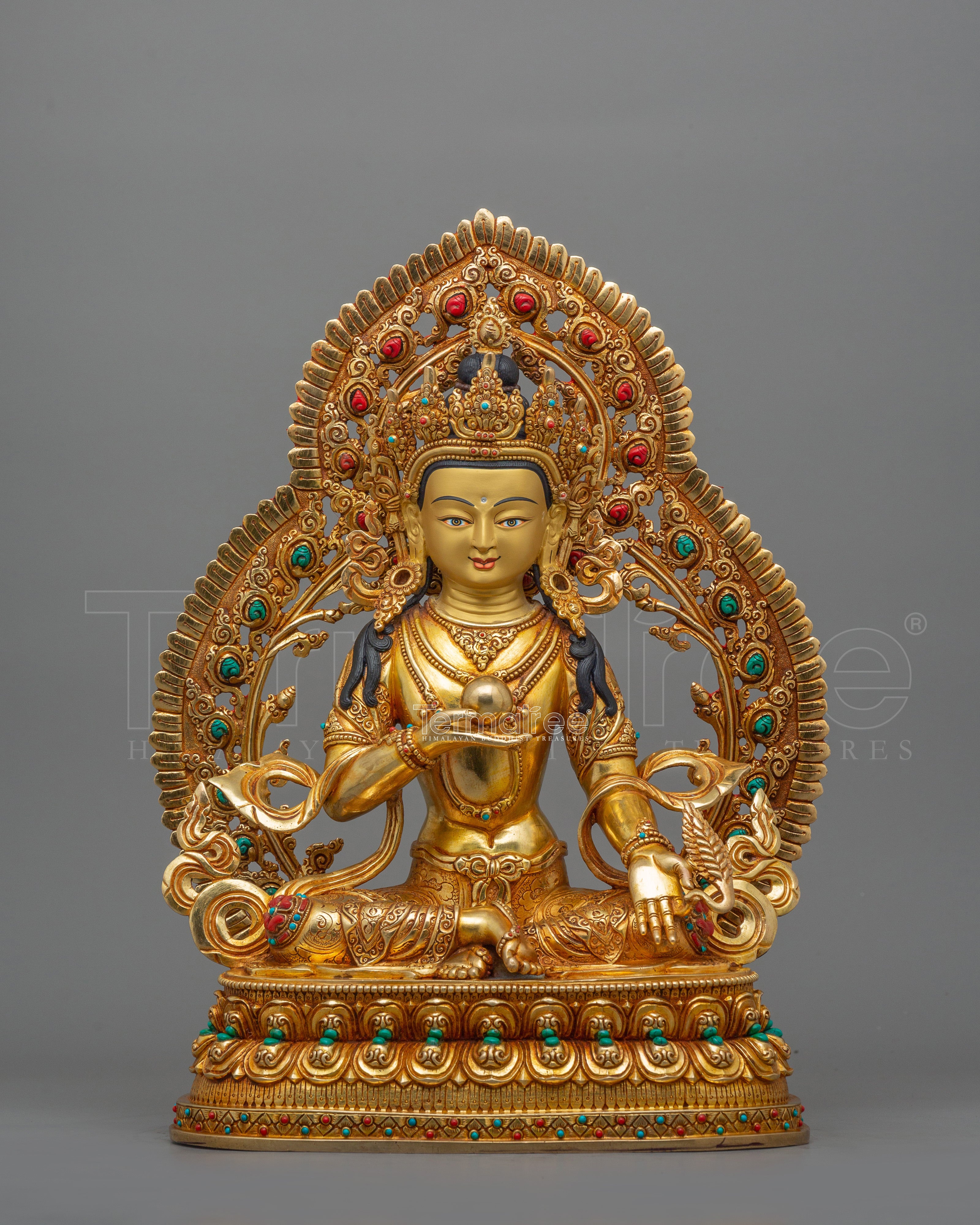 Himalayan Figurine of Kshitigarbha | The Bodhisattva of Boundless Compassion