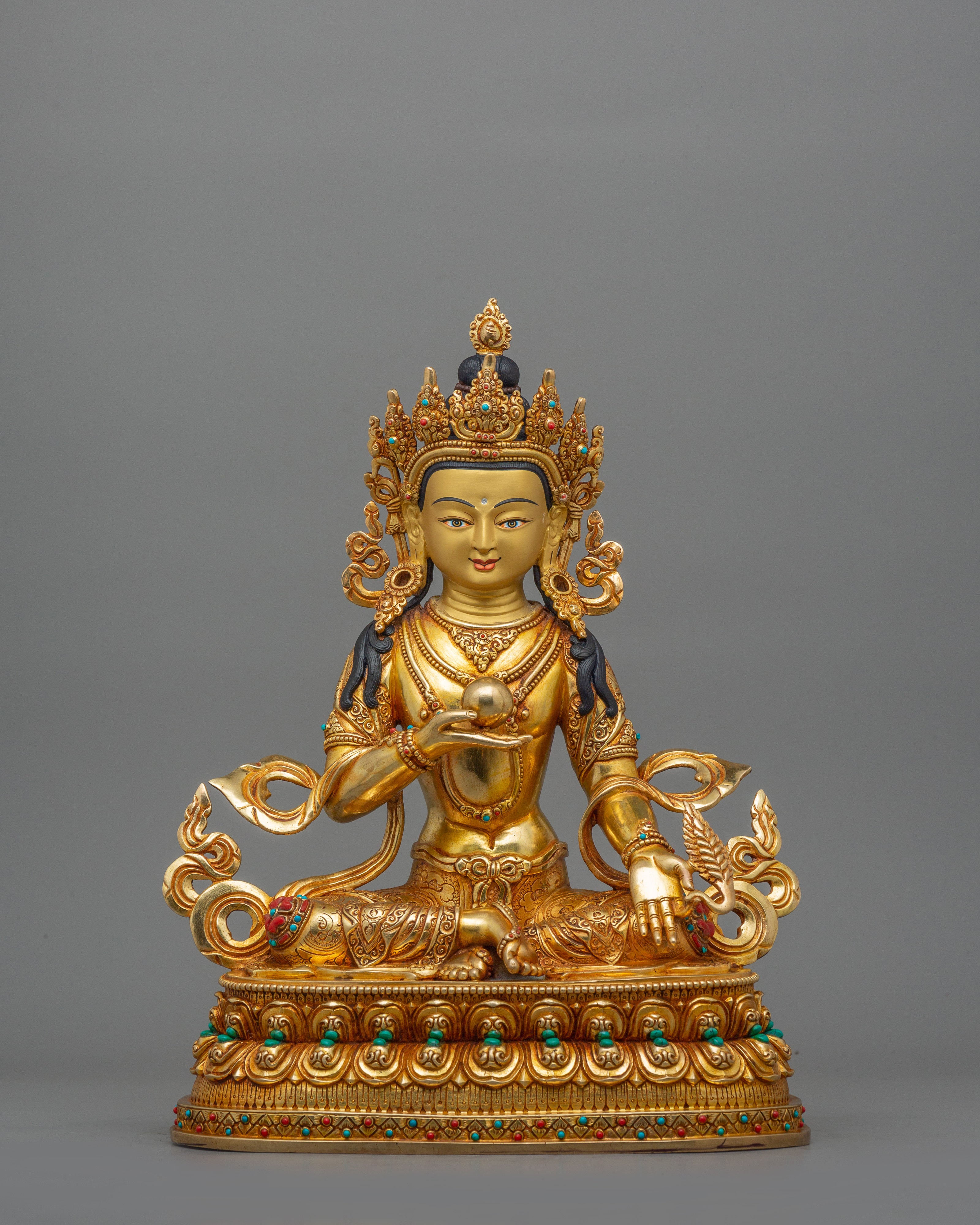 Himalayan Figurine of Kshitigarbha | The Bodhisattva of Boundless Compassion