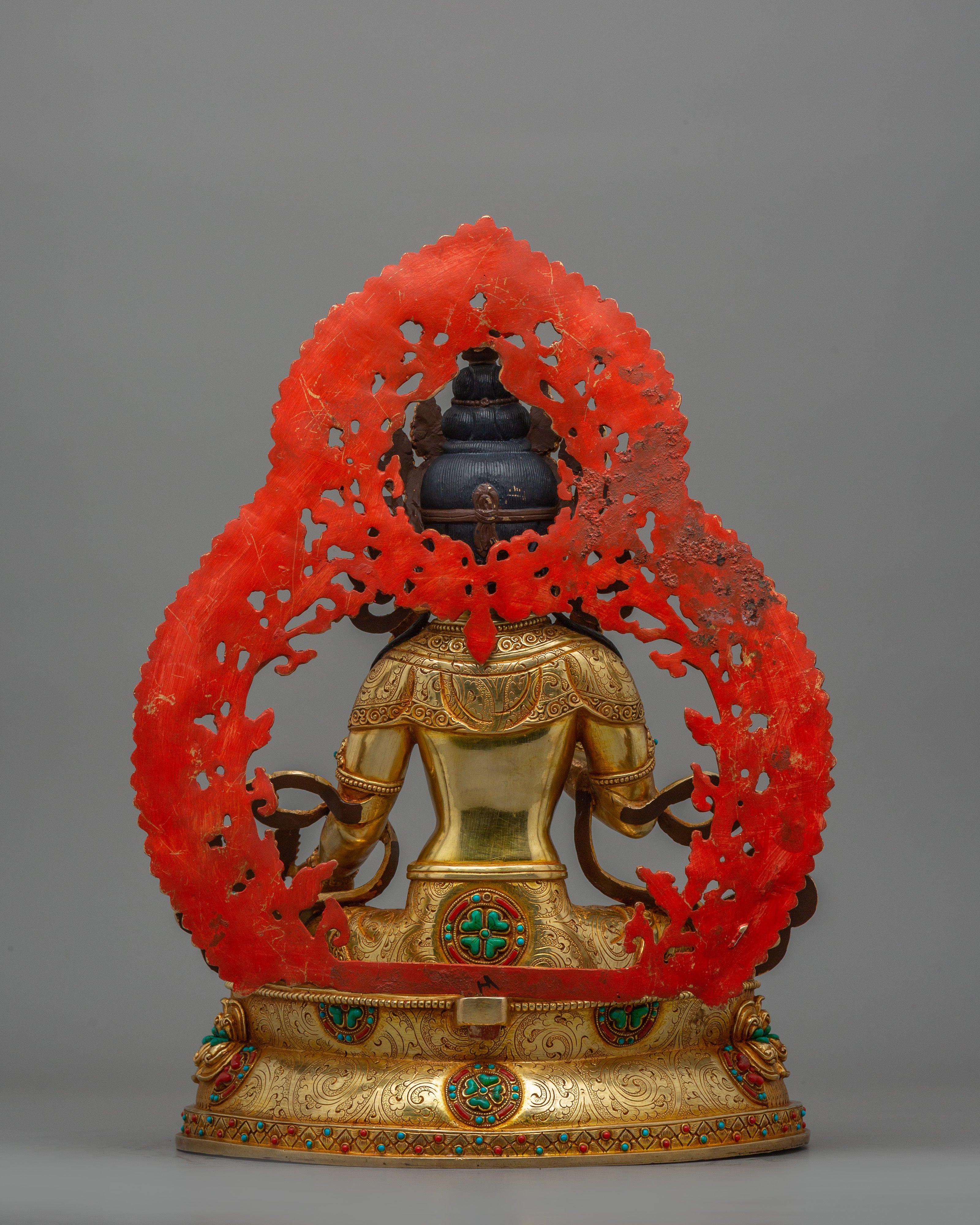 Himalayan Figurine of Kshitigarbha | The Bodhisattva of Boundless Compassion