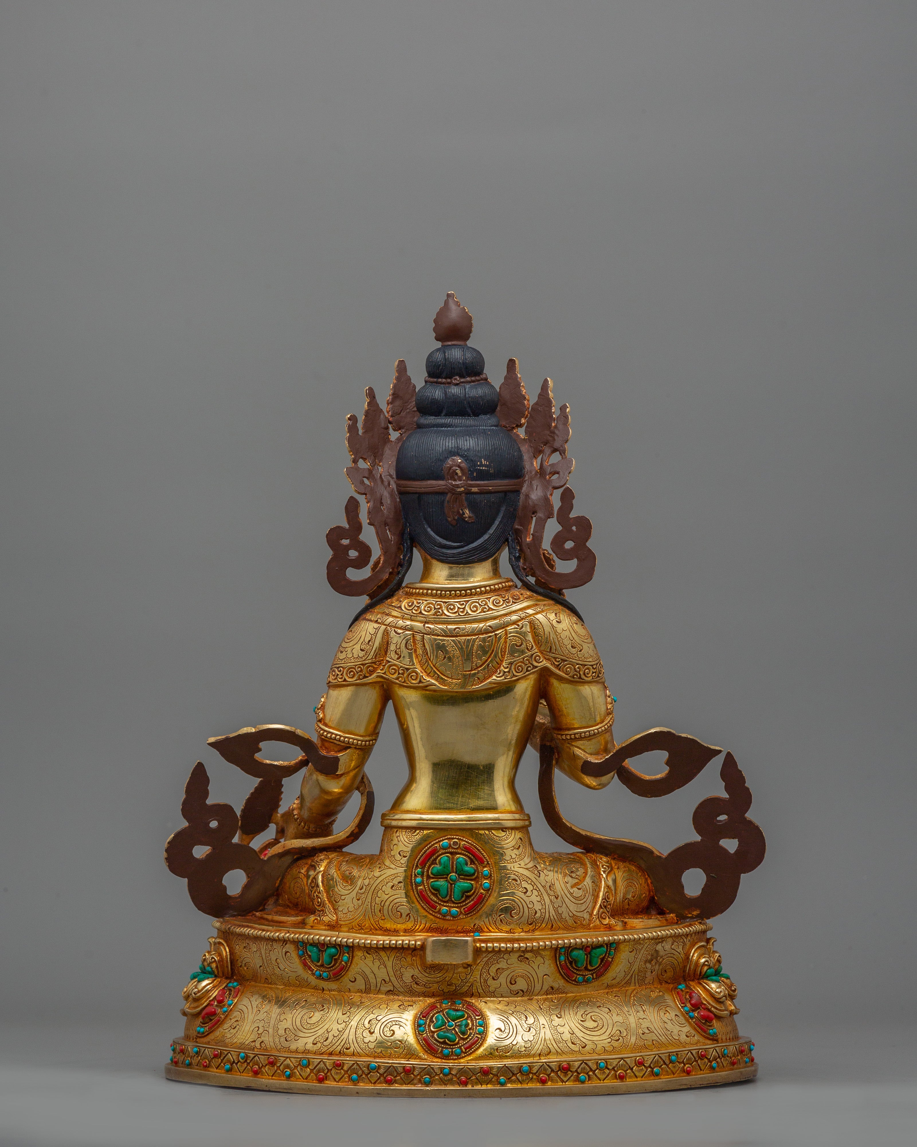 Himalayan Figurine of Kshitigarbha | The Bodhisattva of Boundless Compassion