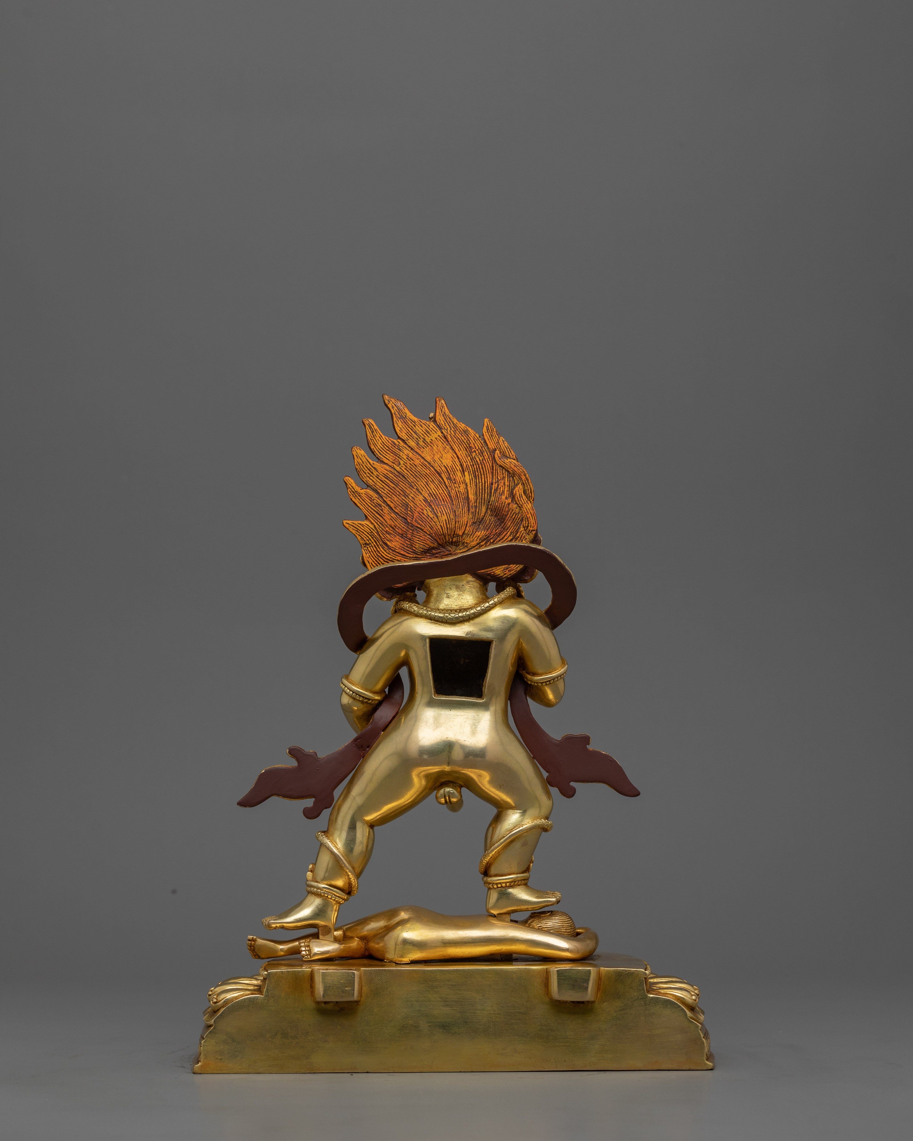 Black Dzambhala Wealth Deity Sculpture | Guardian of Wealth and Transformation