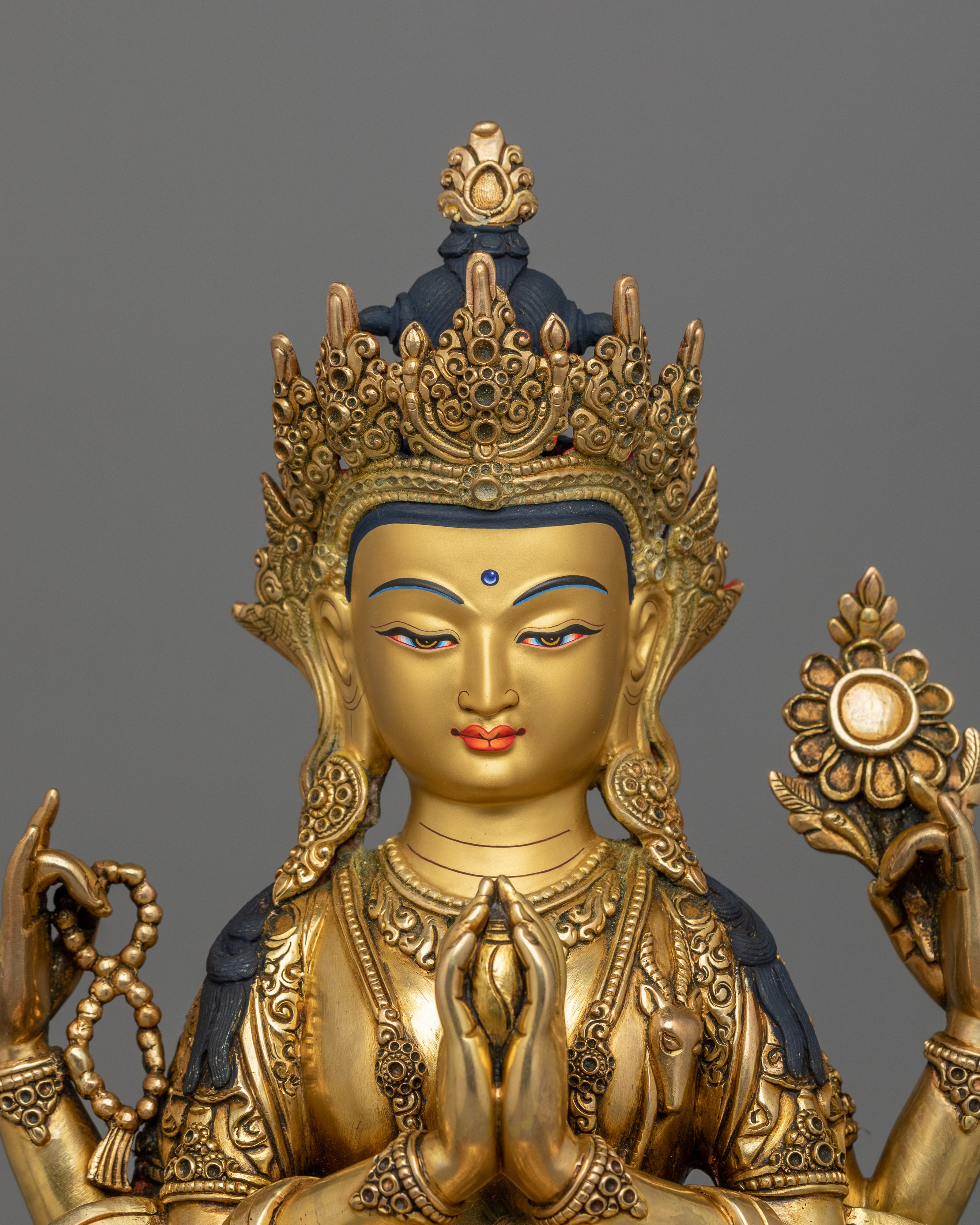 13.8 Inches Chenrezig Statue | Also Known as compassion Deity