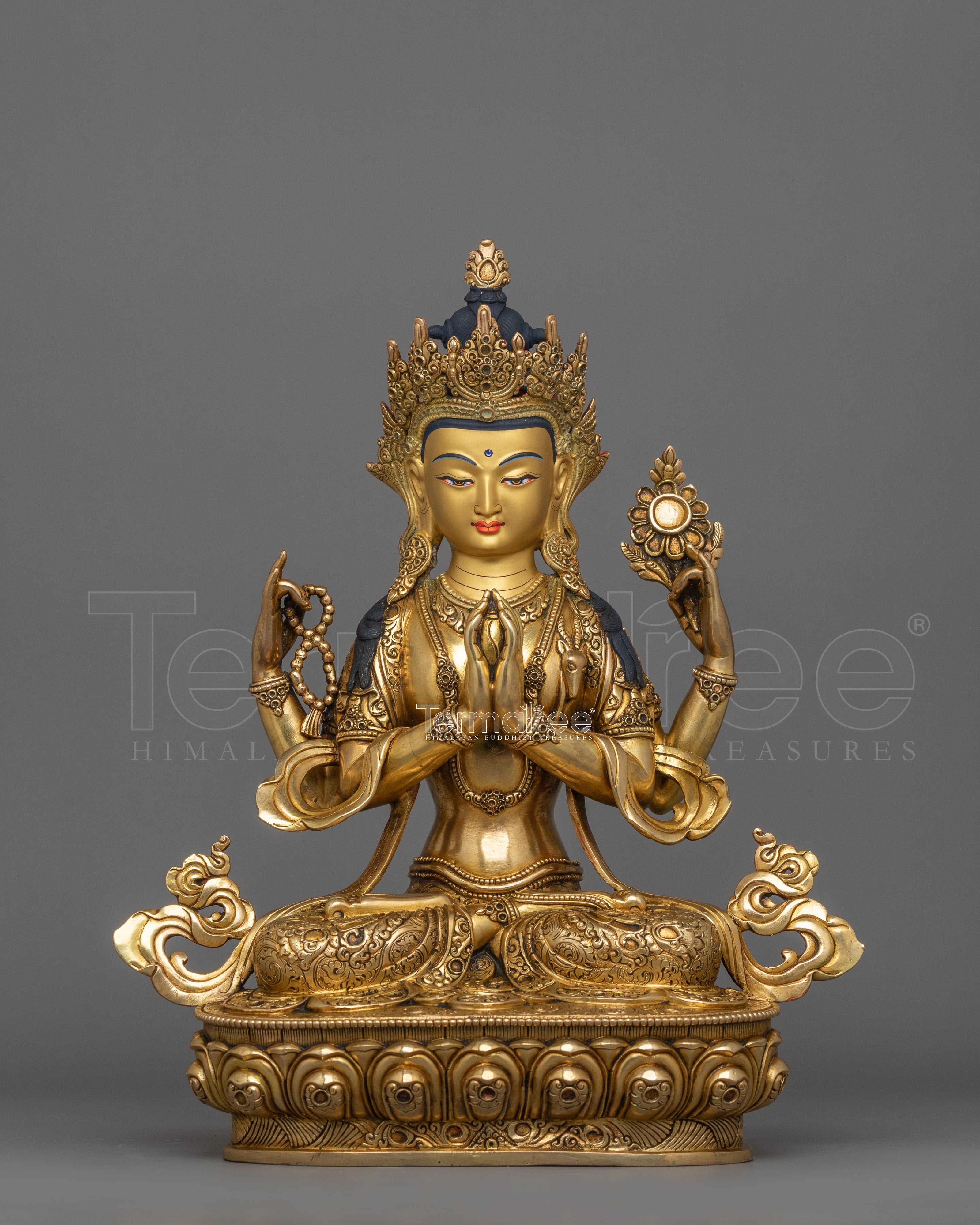 13.8 Inches Chenrezig Statue | Also Known as compassion Deity