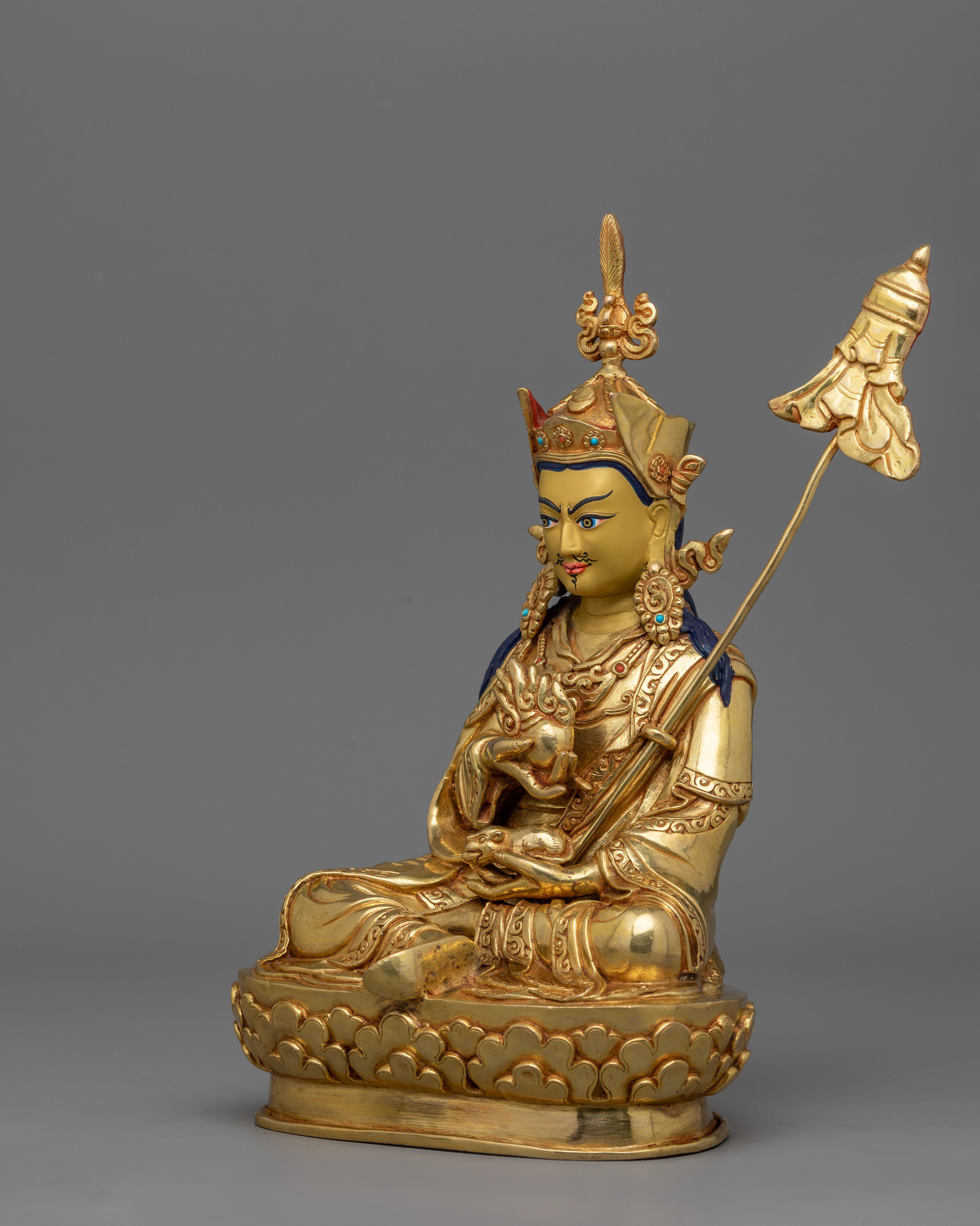 24K Gold Gilded Guru Norla Statue | Symbol of Wisdom